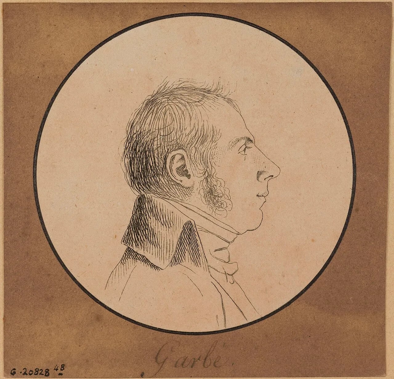 Porträt von Marie Théodore Urbain Garbe (1769–1831) – Gedenkseite