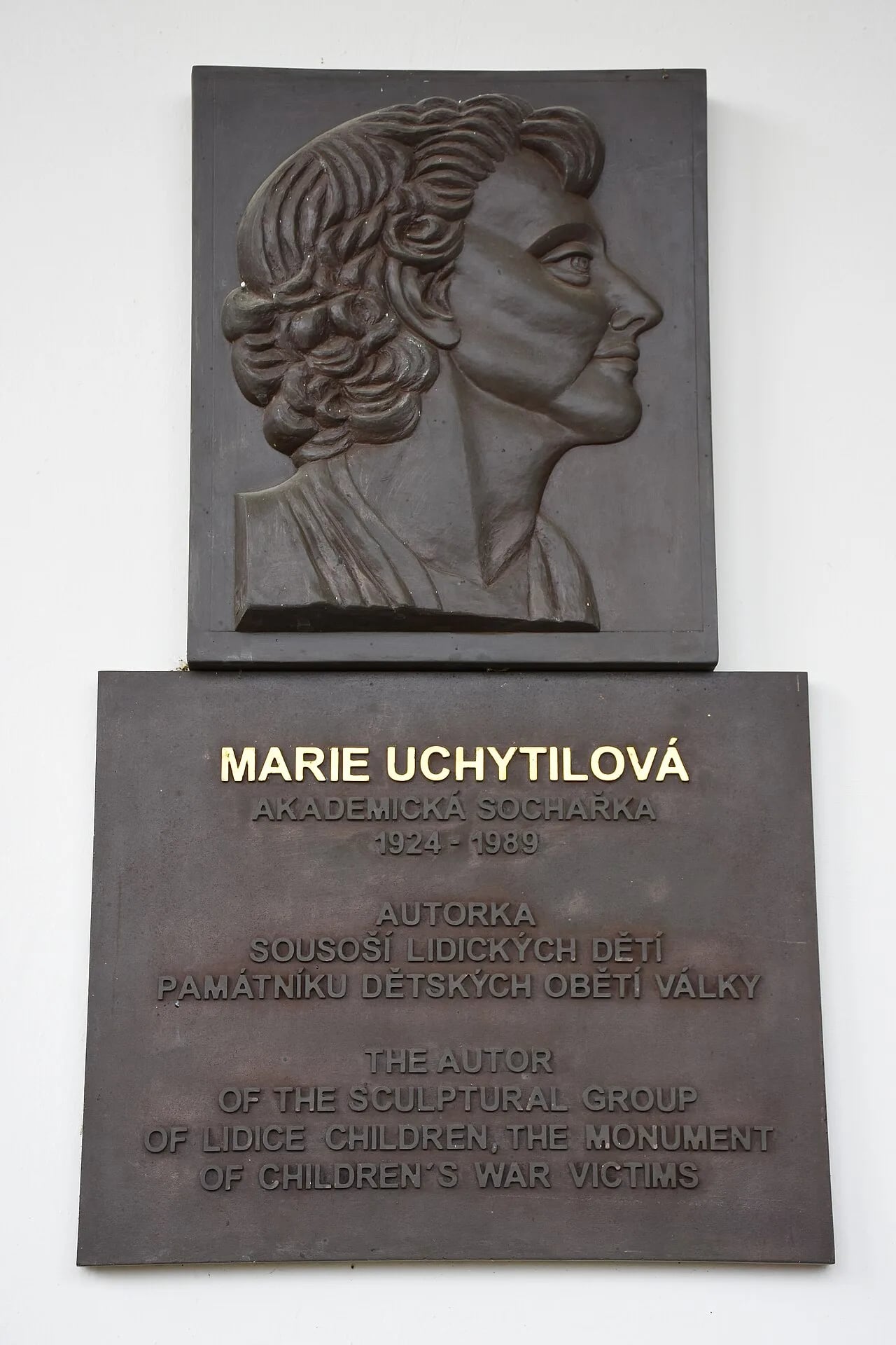 Porträt von Marie Uchytilová (1924–1989) – Gedenkseite