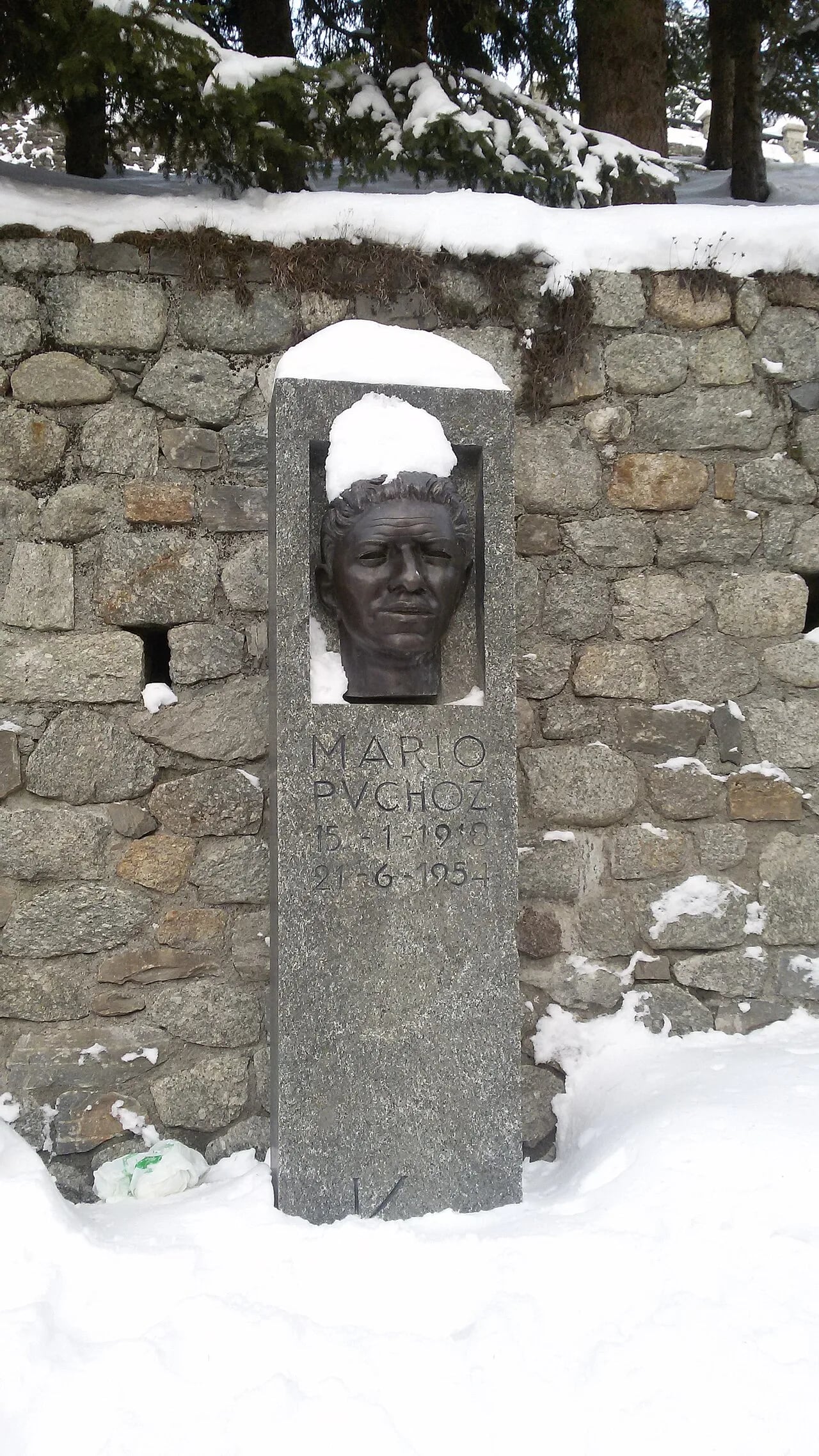 Porträt von Mario Puchoz (1918–1954) – Gedenkseite