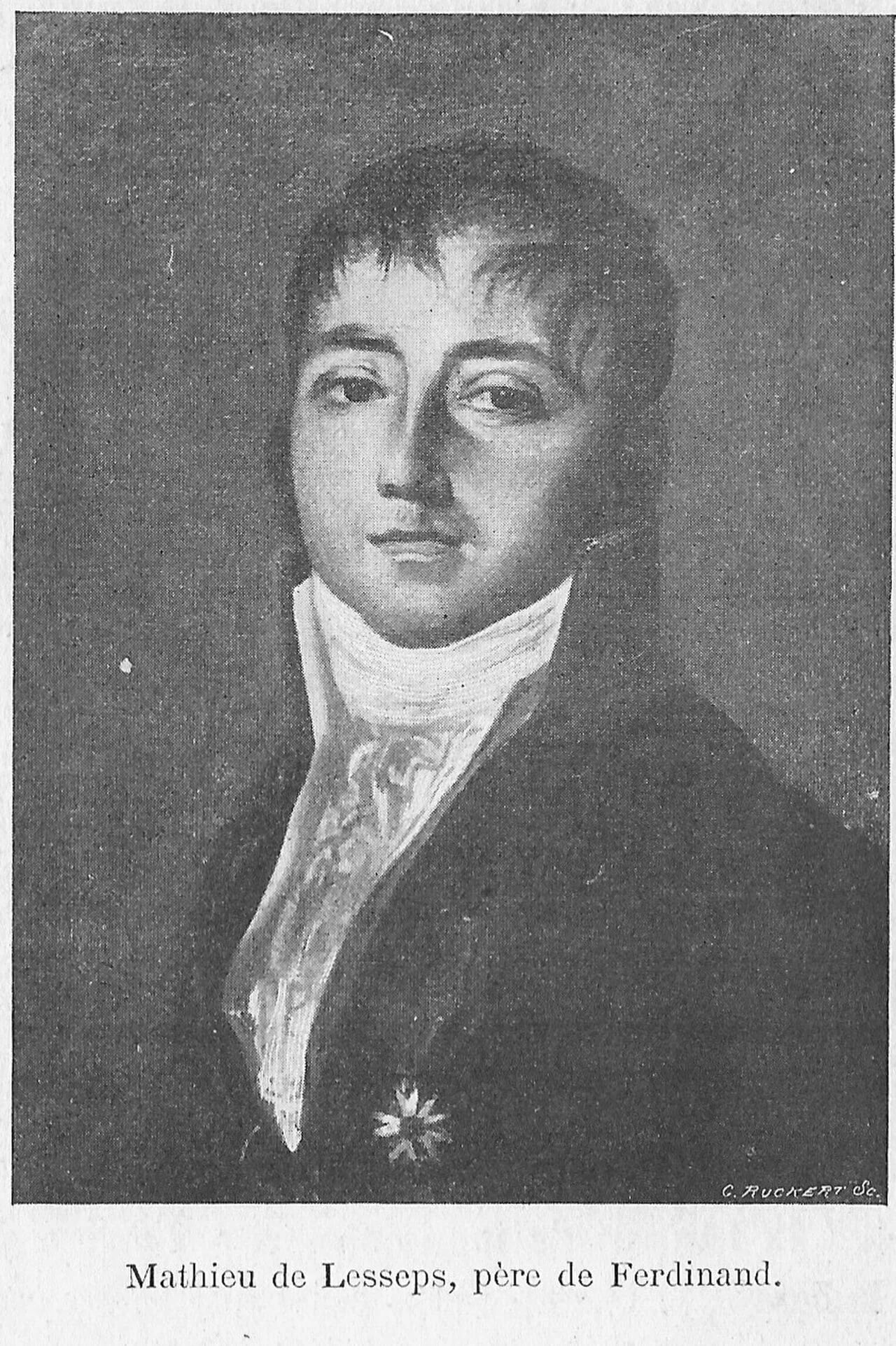 Portrait of Mathieu de Lesseps (1771–1832) – memorial page