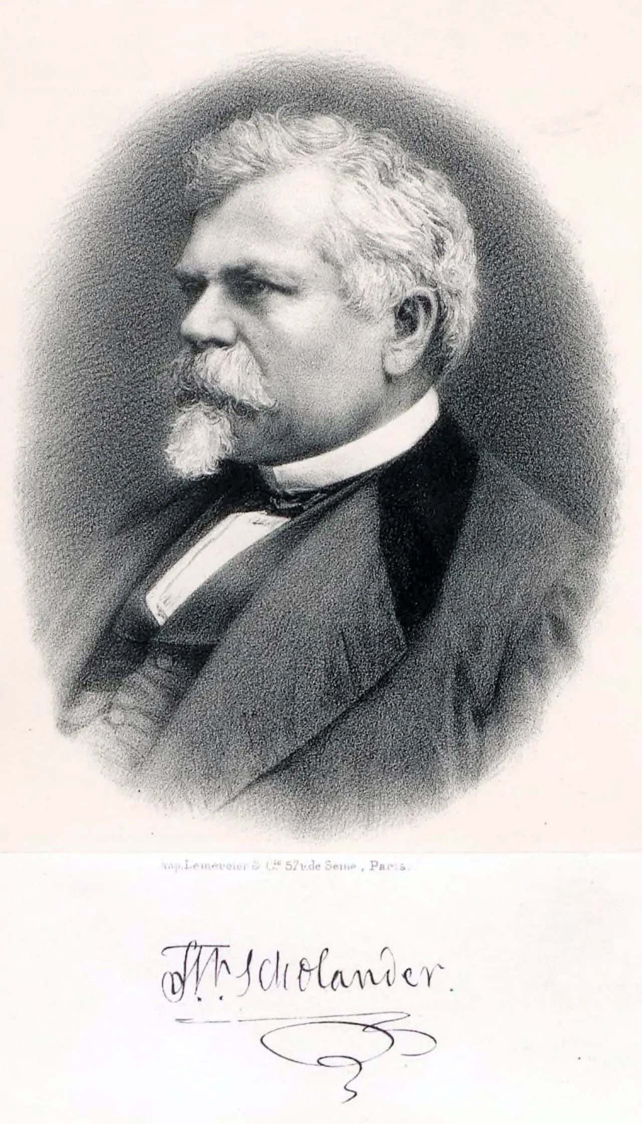 Portrait of Fredrik Wilhelm Scholander (1816–1881) – memorial page