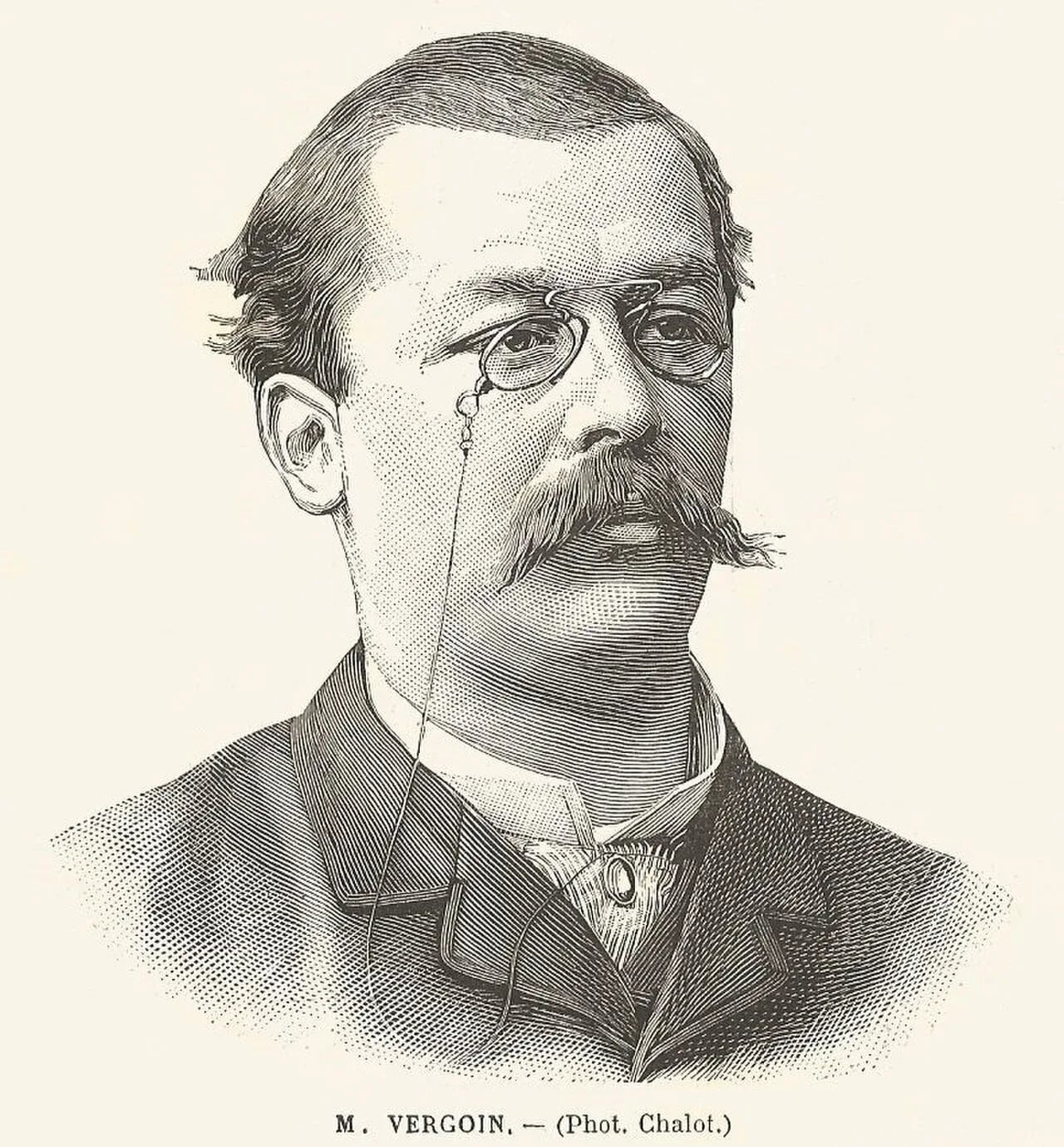 Porträt von Maurice Vergoin (1850–1892) – Gedenkseite
