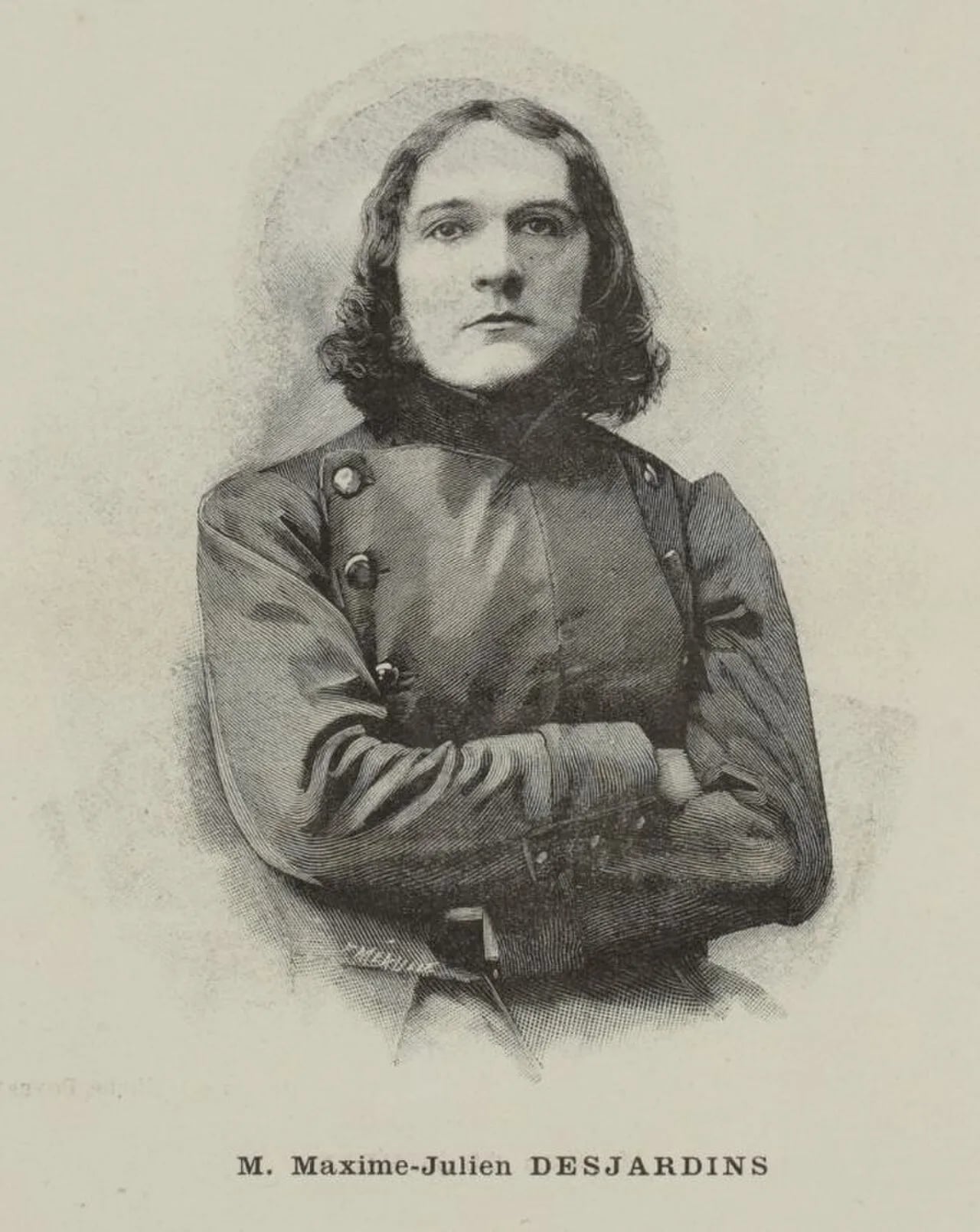 Porträt von Maxime Desjardins (1863–1936) – Gedenkseite