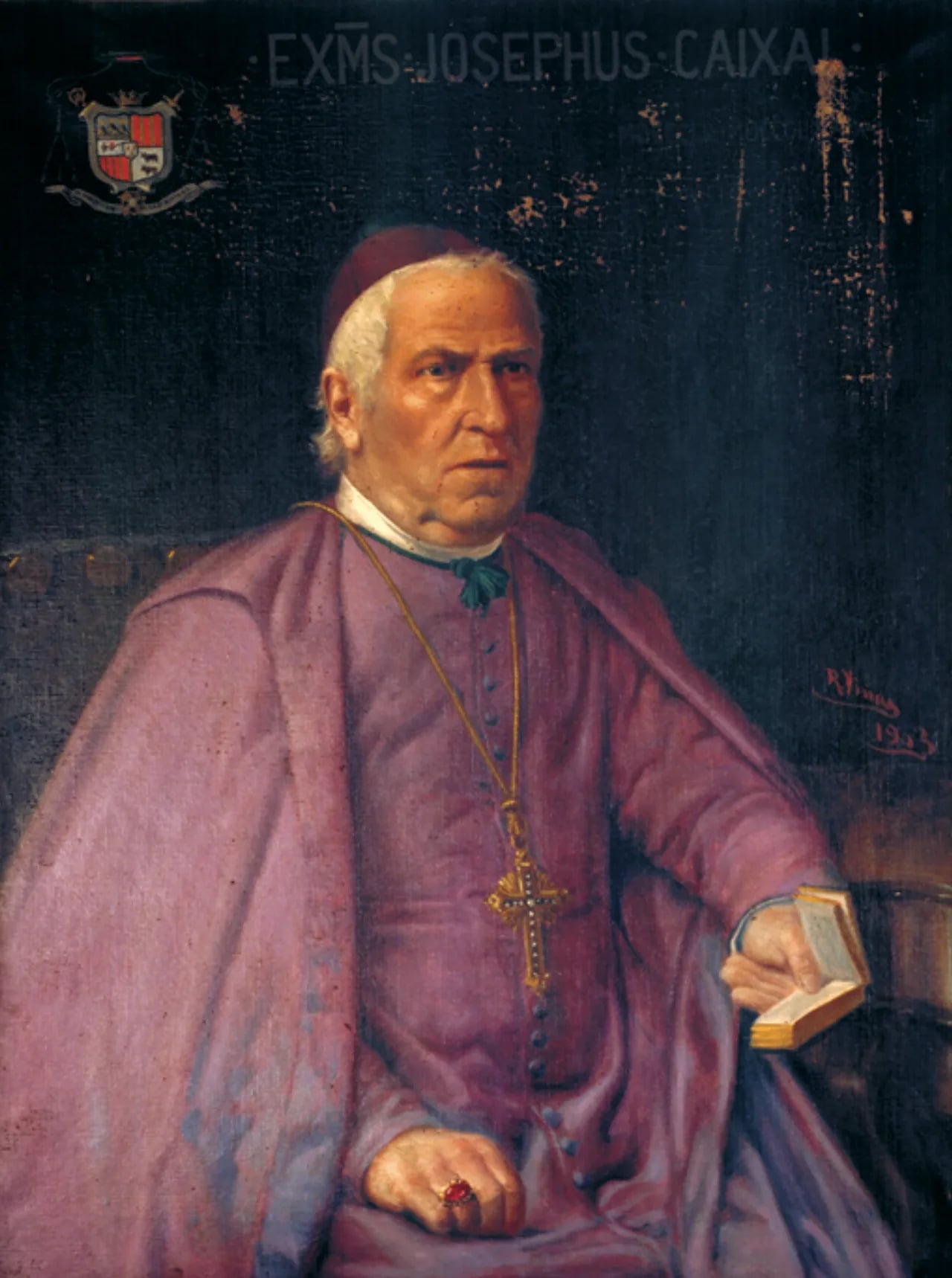 Porträt von Josep Caixal i Estradé (1803–1879) – Gedenkseite