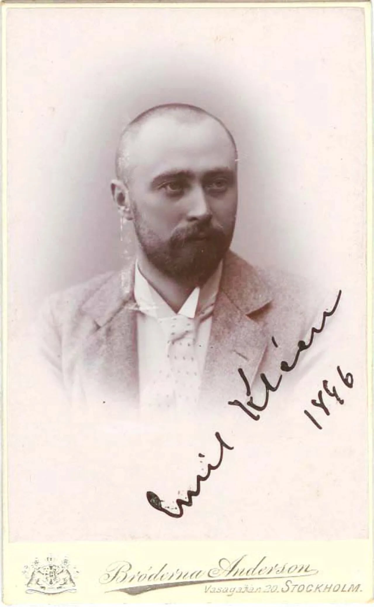 Porträt von Emil Kléen (1868–1898) – Gedenkseite