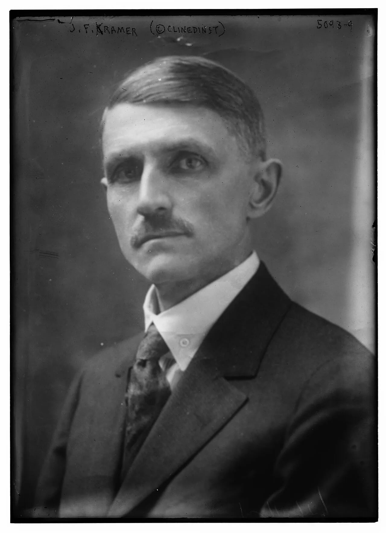 Portrait of John Franklin Kramer (1869–1956) – memorial page