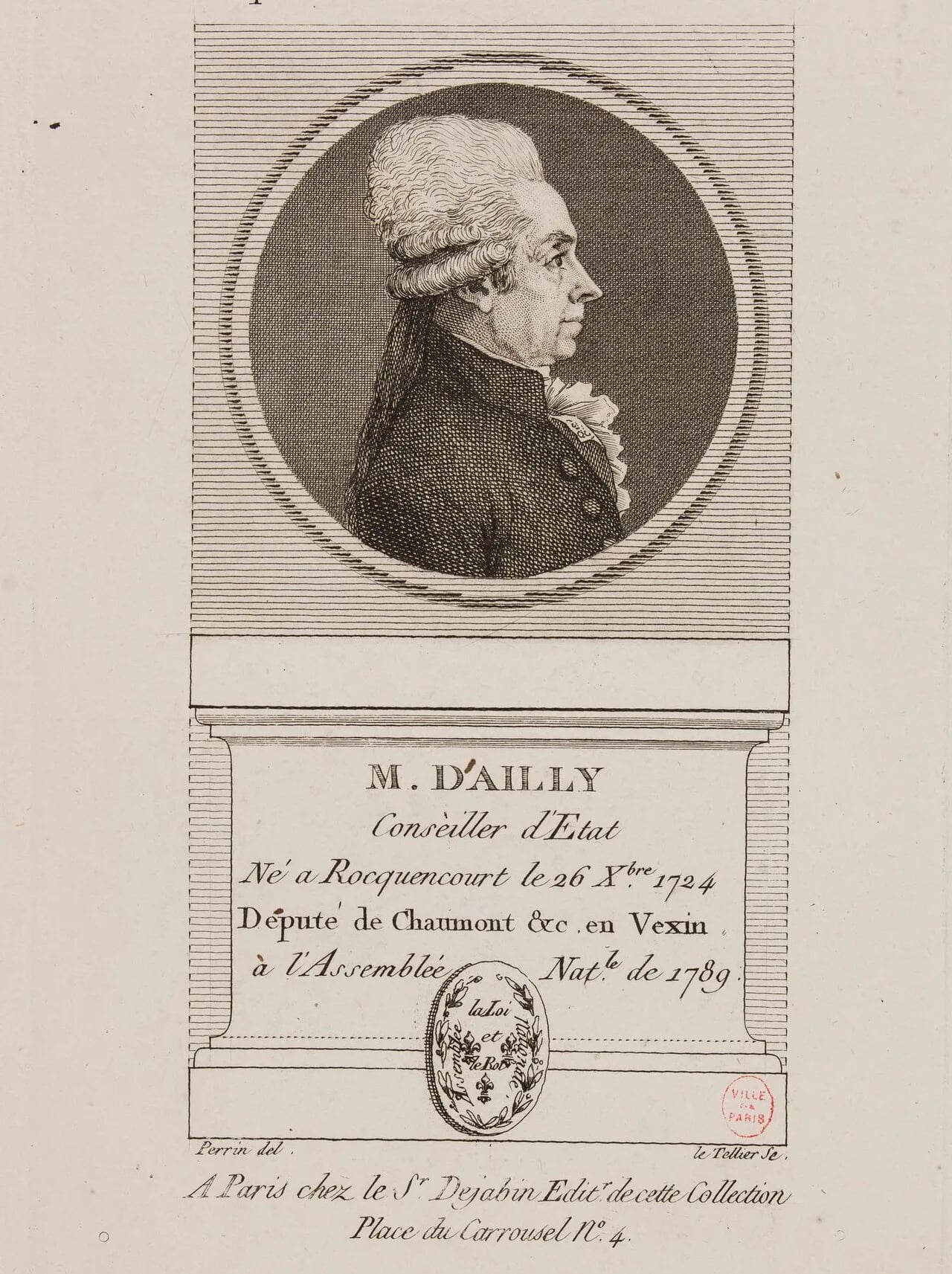 Portrait of Michel-François d'Ailly (1724–1800) – memorial page