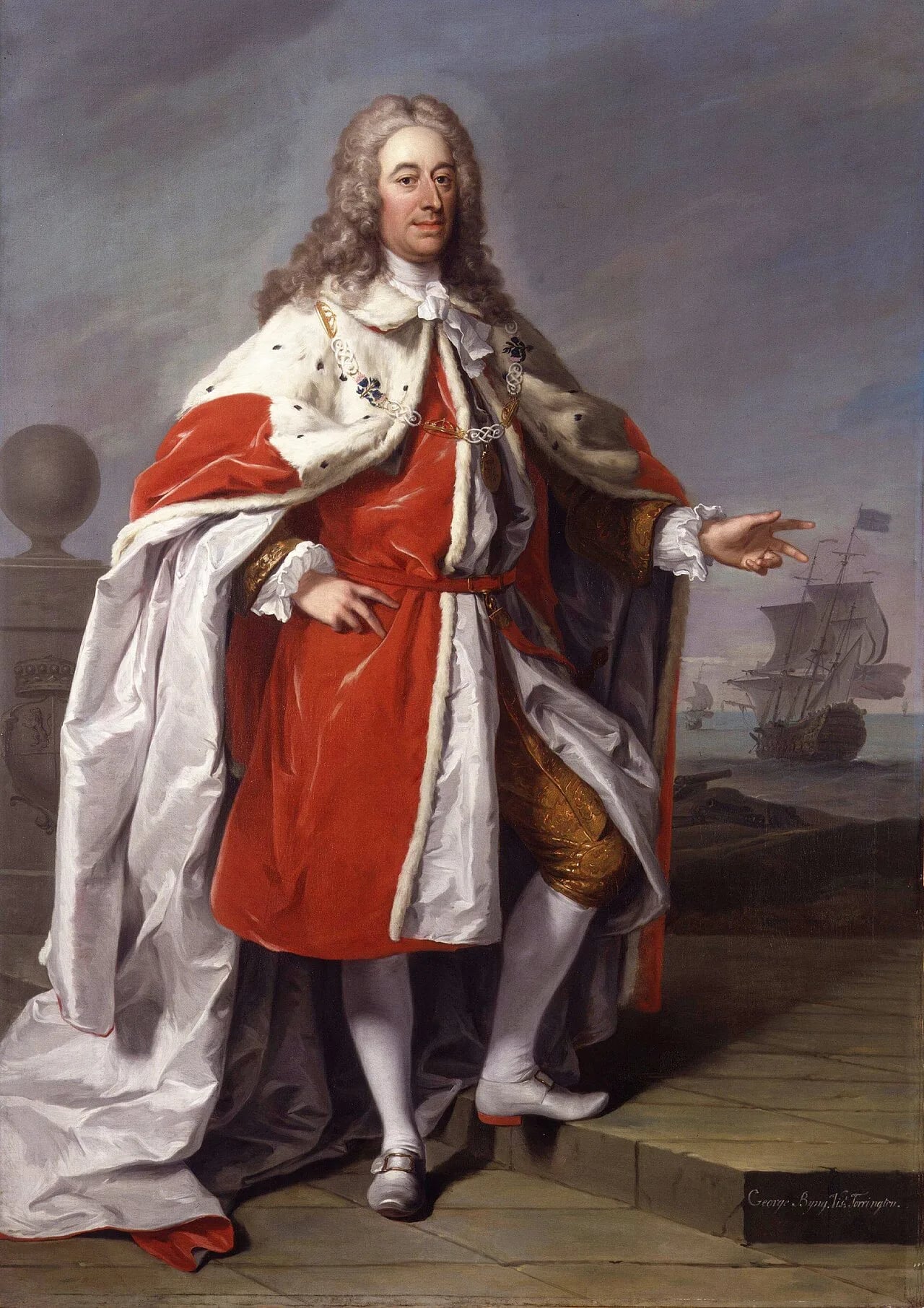 Portrait of George Byng, 1. Viscount Torrington (1663–1733) – memorial page