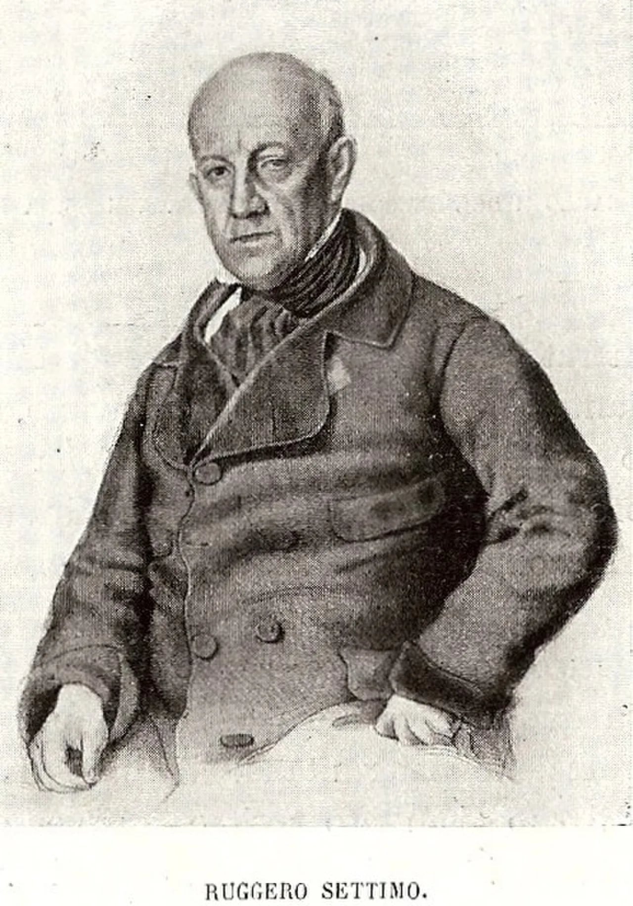 Porträt von Ruggero Settimo (1778–1863) – Gedenkseite