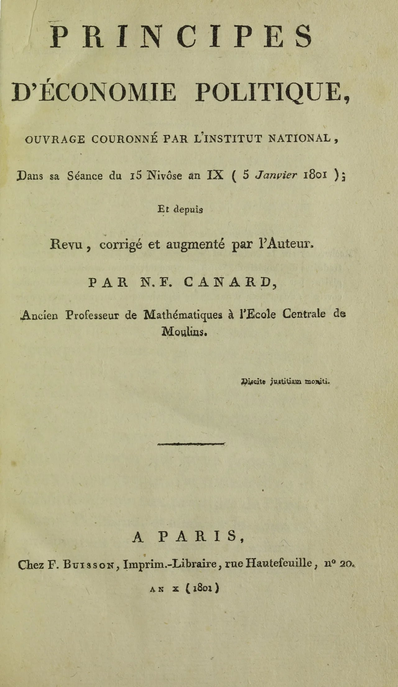 Portrait of Nicolas-François Canard (1754–1833) – memorial page