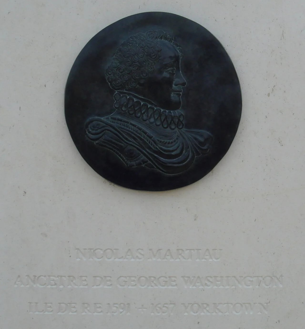 Porträt von Nicolas Martiau (1591–1657) – Gedenkseite