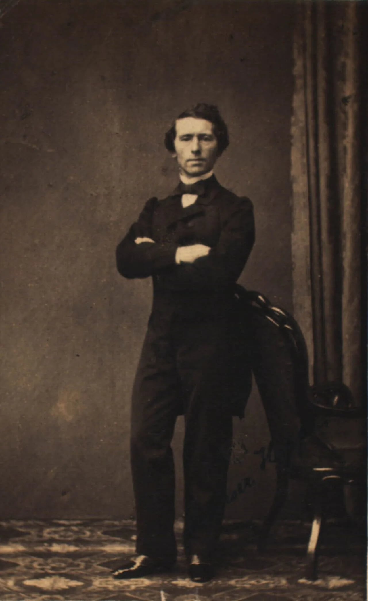 Porträt von Johan Ferdinand Hoppe (1815–1890) – Gedenkseite