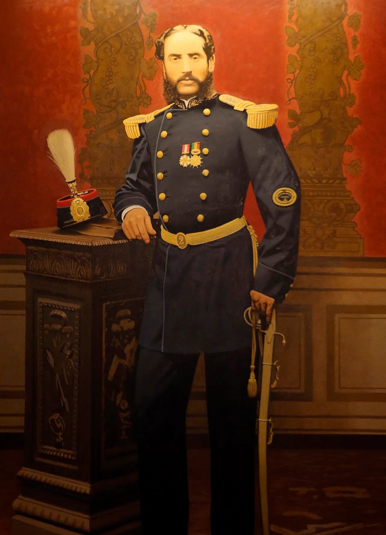 Porträt von Andrés Avelino Cáceres (1833–1923) – Gedenkseite