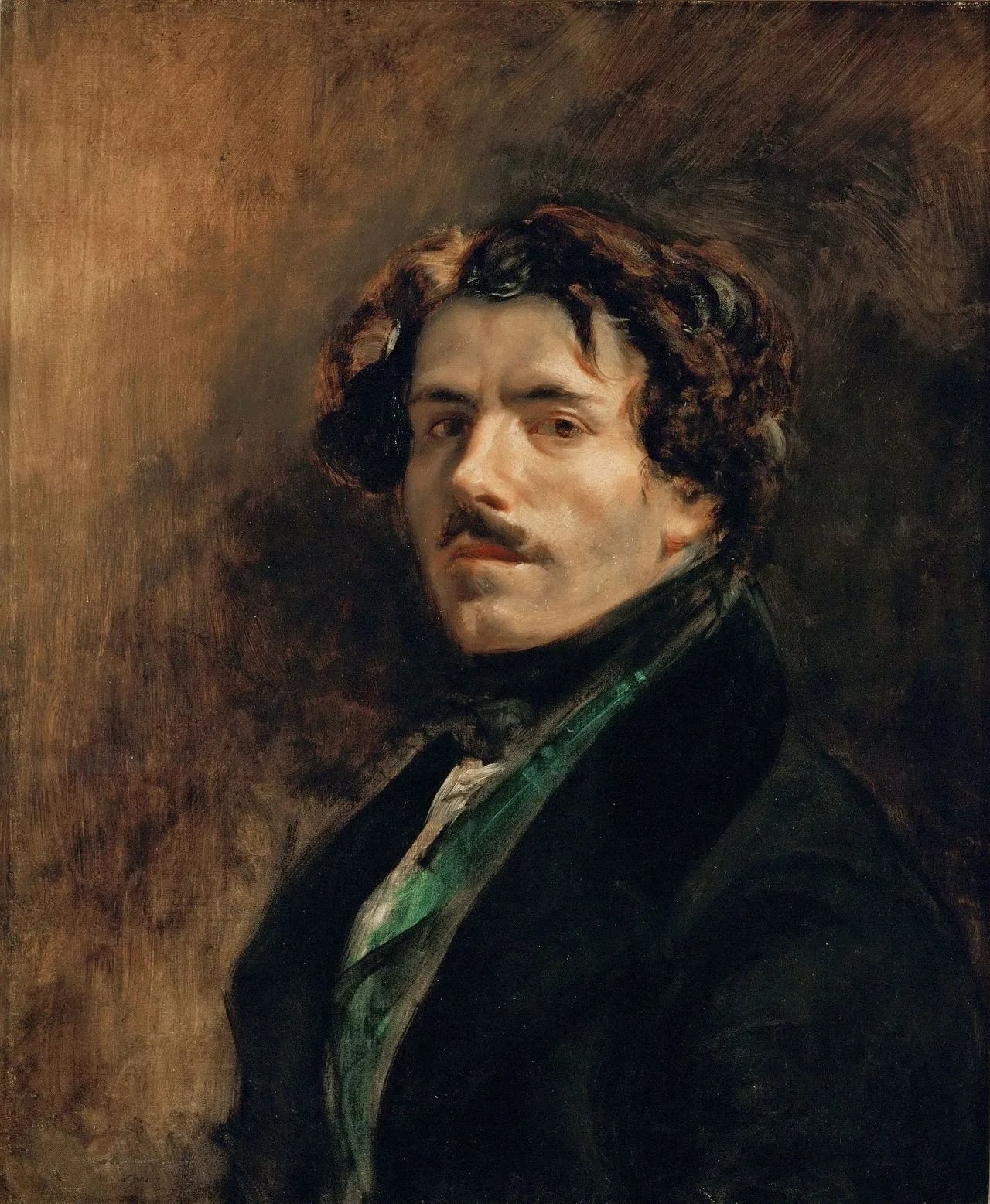 Porträt von Eugène Delacroix (1798–1863) – Gedenkseite