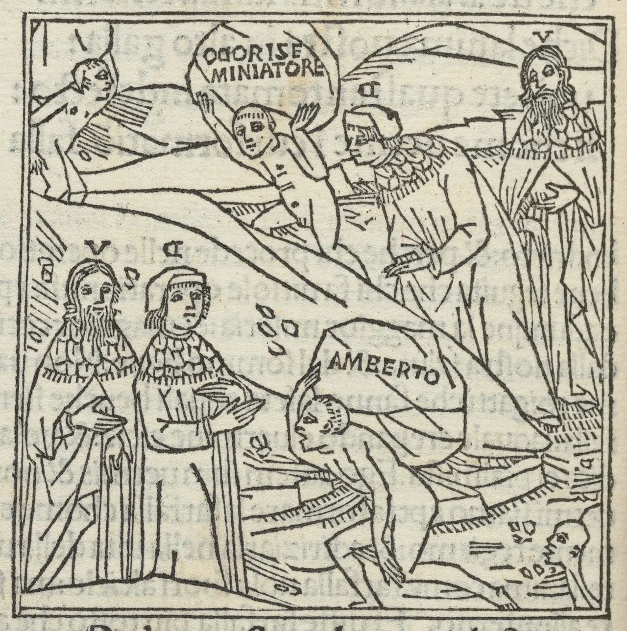 Porträt von Oderisi da Gubbio (1240–1299) – Gedenkseite