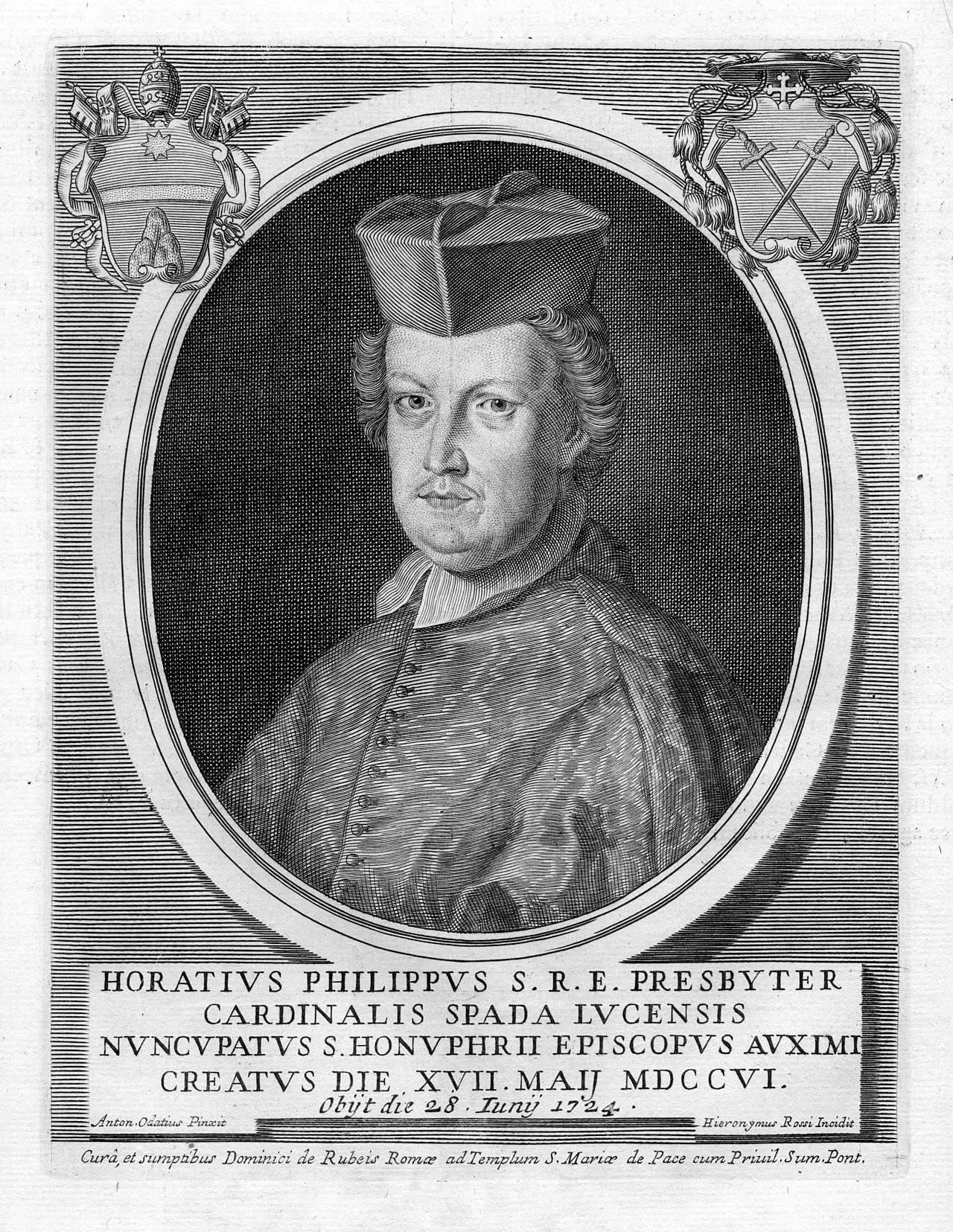 Portrait of Orazio Filippo Spada (1659–1724) – memorial page