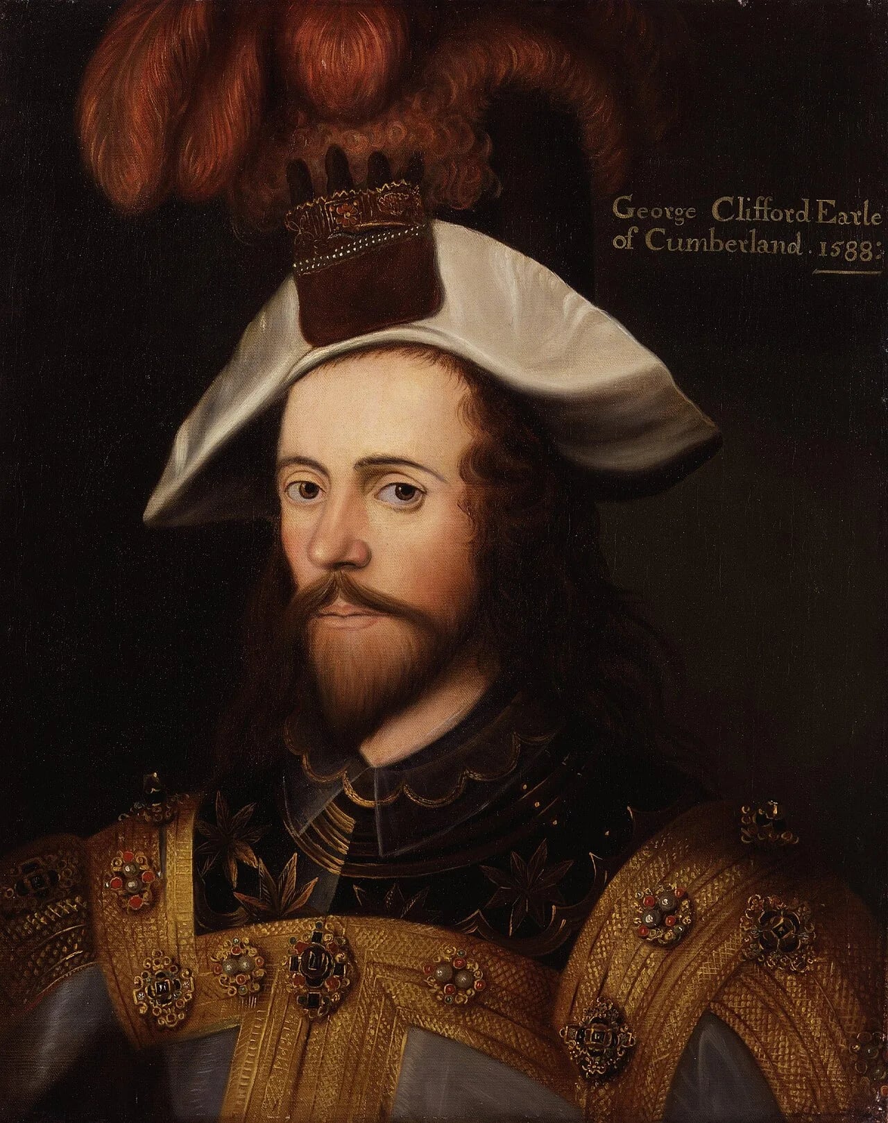 Porträt von George Clifford, 3. Earl of Cumberland (1558–1605) – Gedenkseite