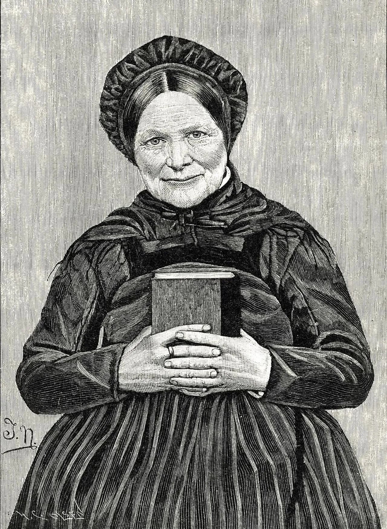Porträt von Berte Canutte Aarflot (1795–1859) – Gedenkseite