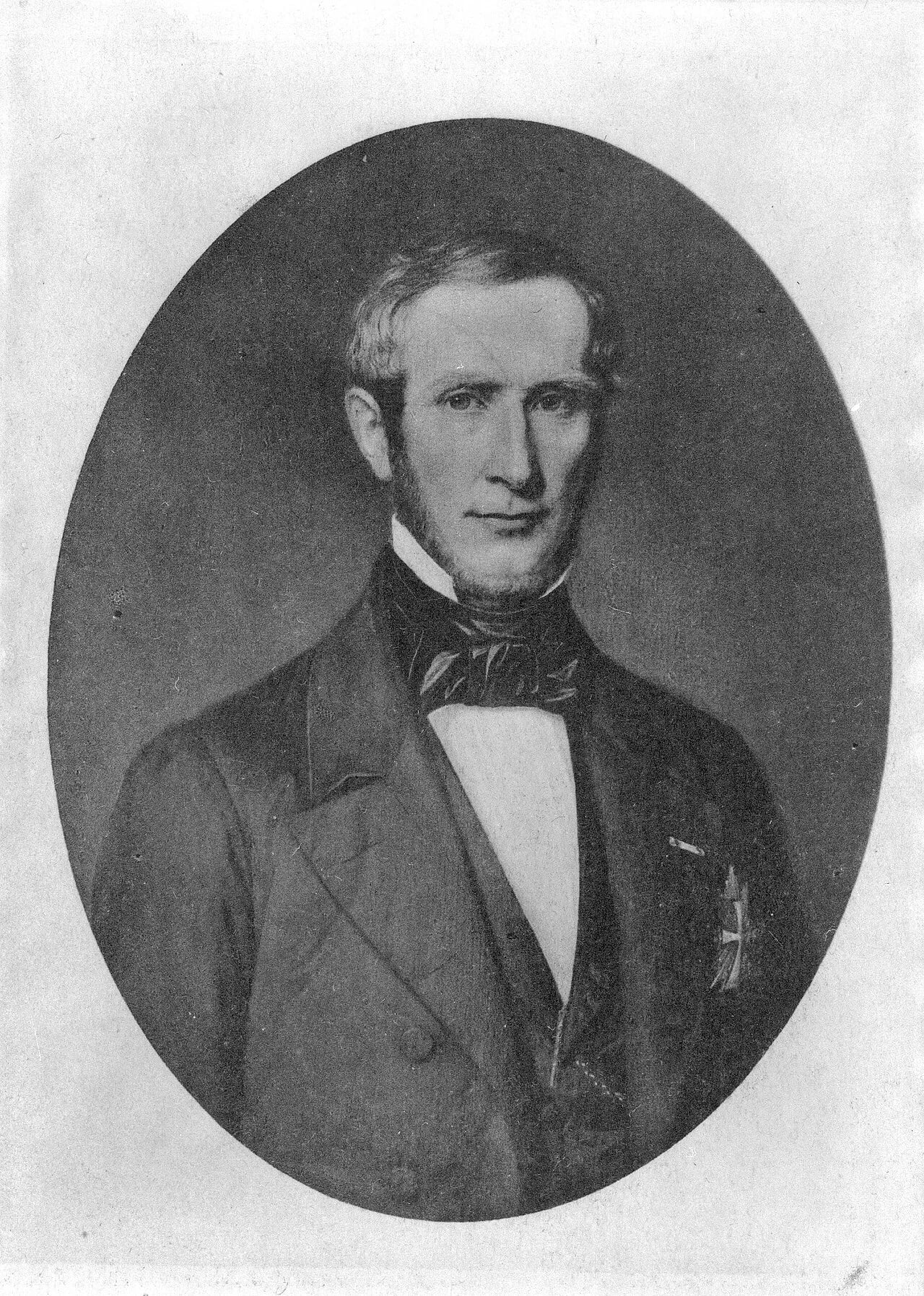 Porträt von Carl Emil Bardenfleth (1807–1857) – Gedenkseite