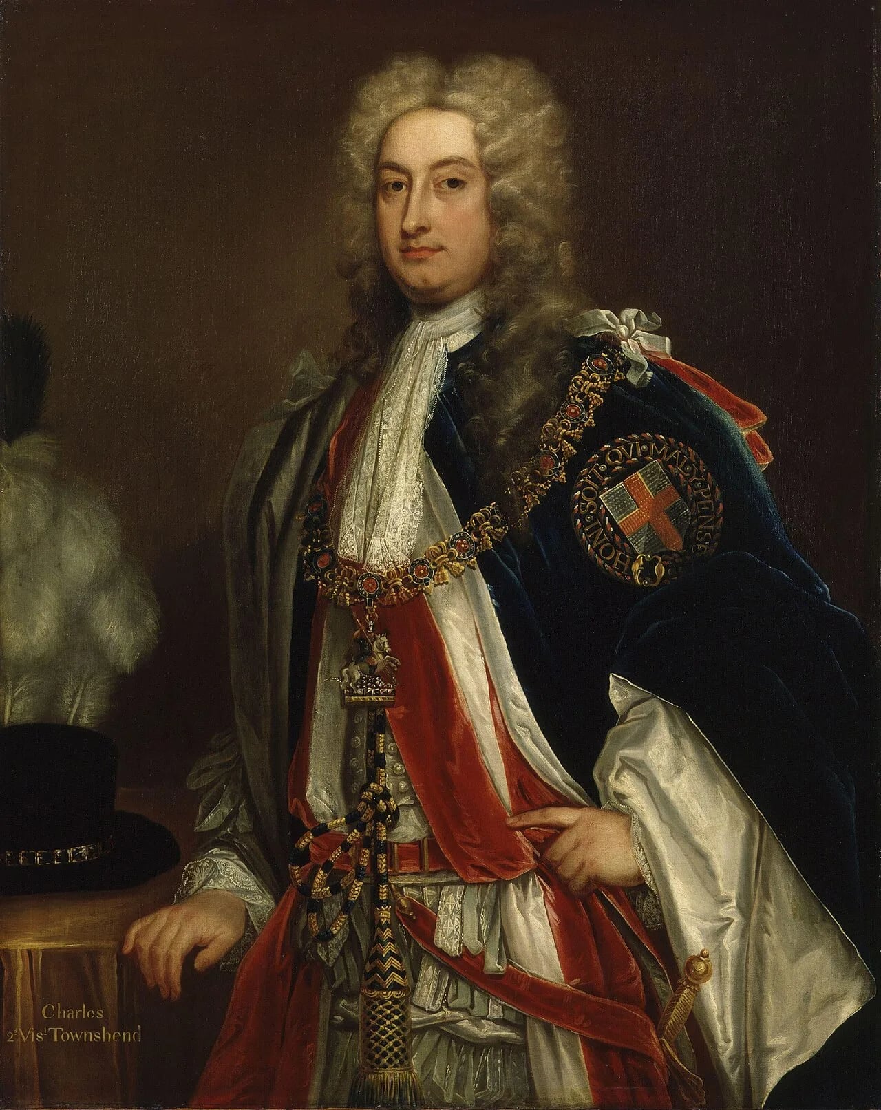 Porträt von Charles Townshend, 2. Viscount Townshend (1674–1738) – Gedenkseite