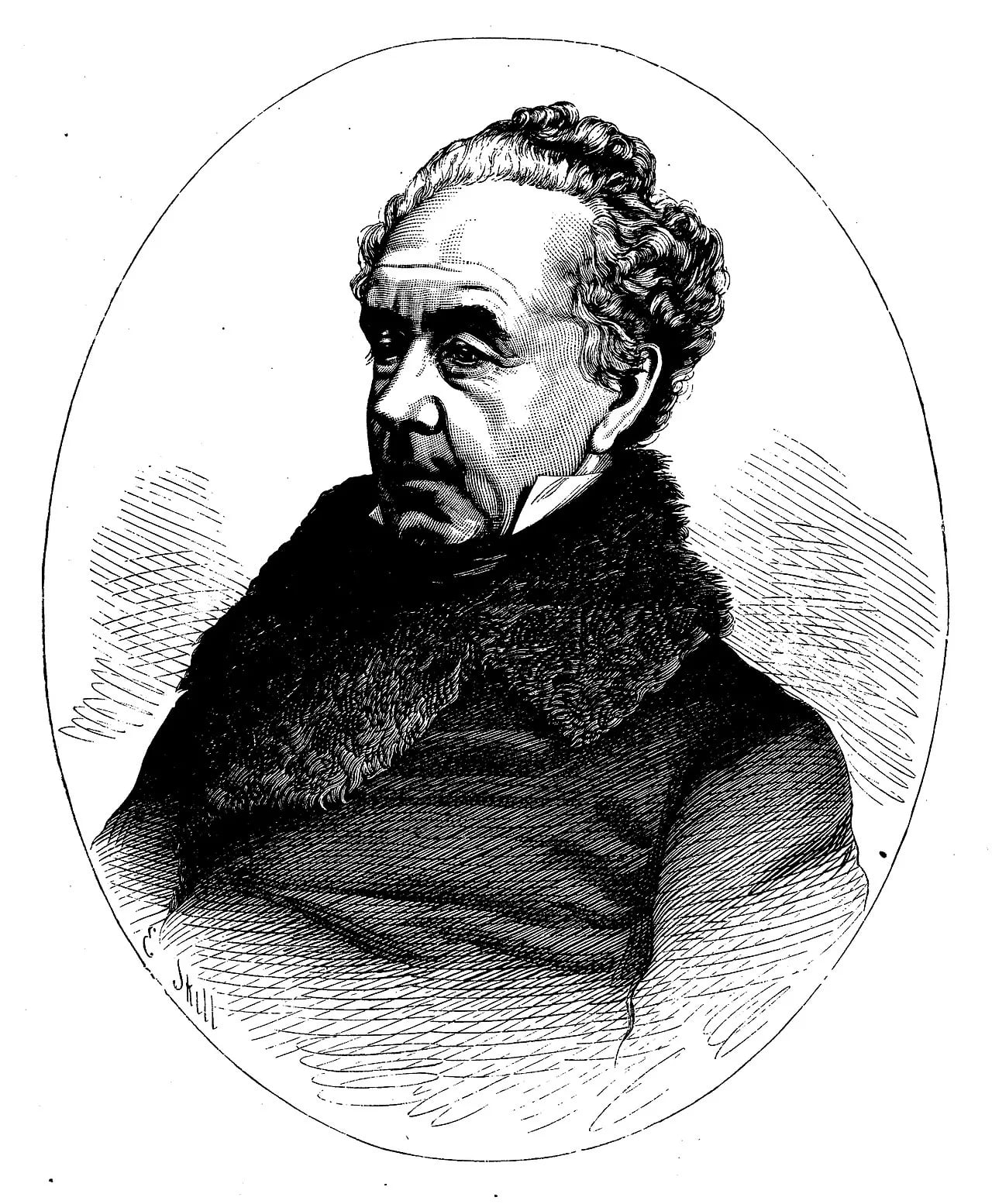 Portrait of Carl Fredrik Liljevalch (1796–1870) – memorial page