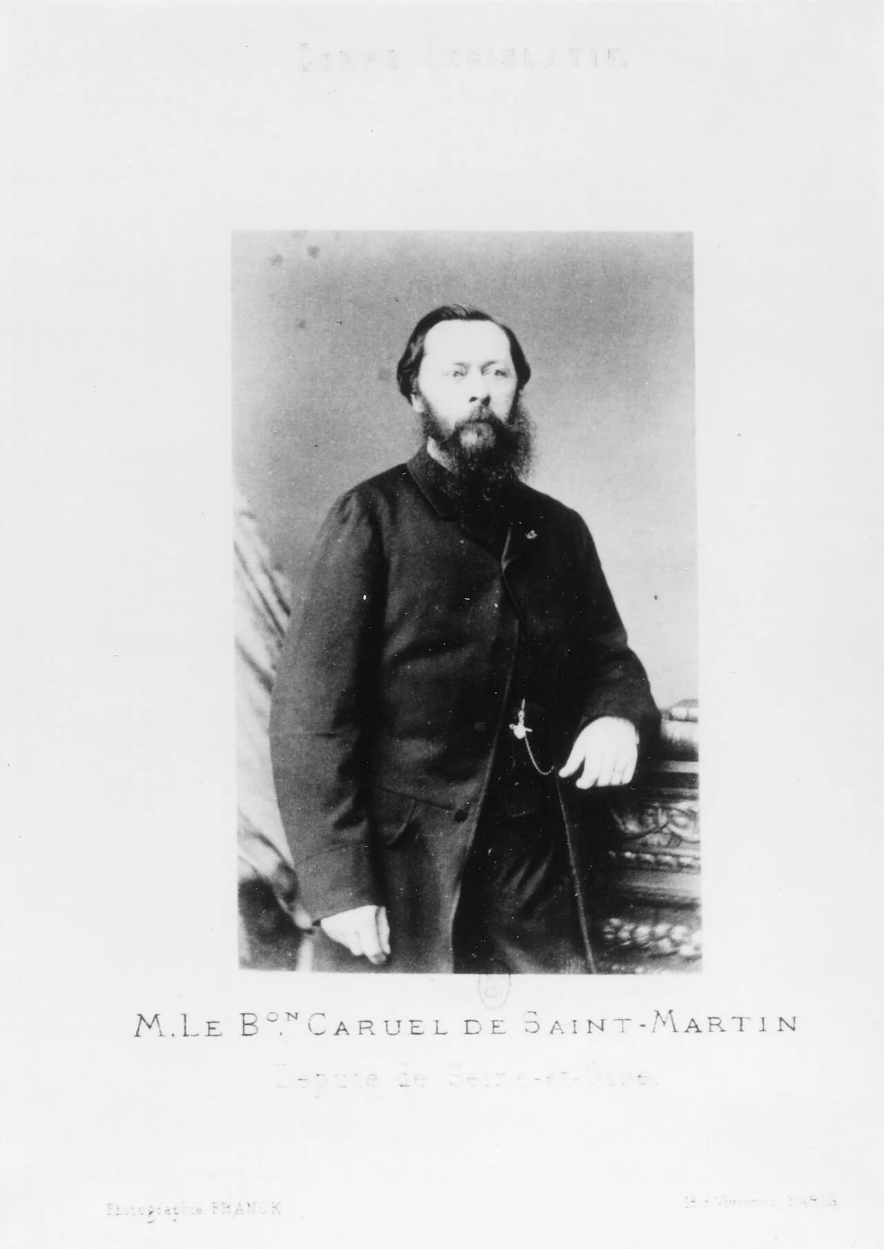 Portrait of Paul Caruel de Saint-Martin (1809–1889) – memorial page