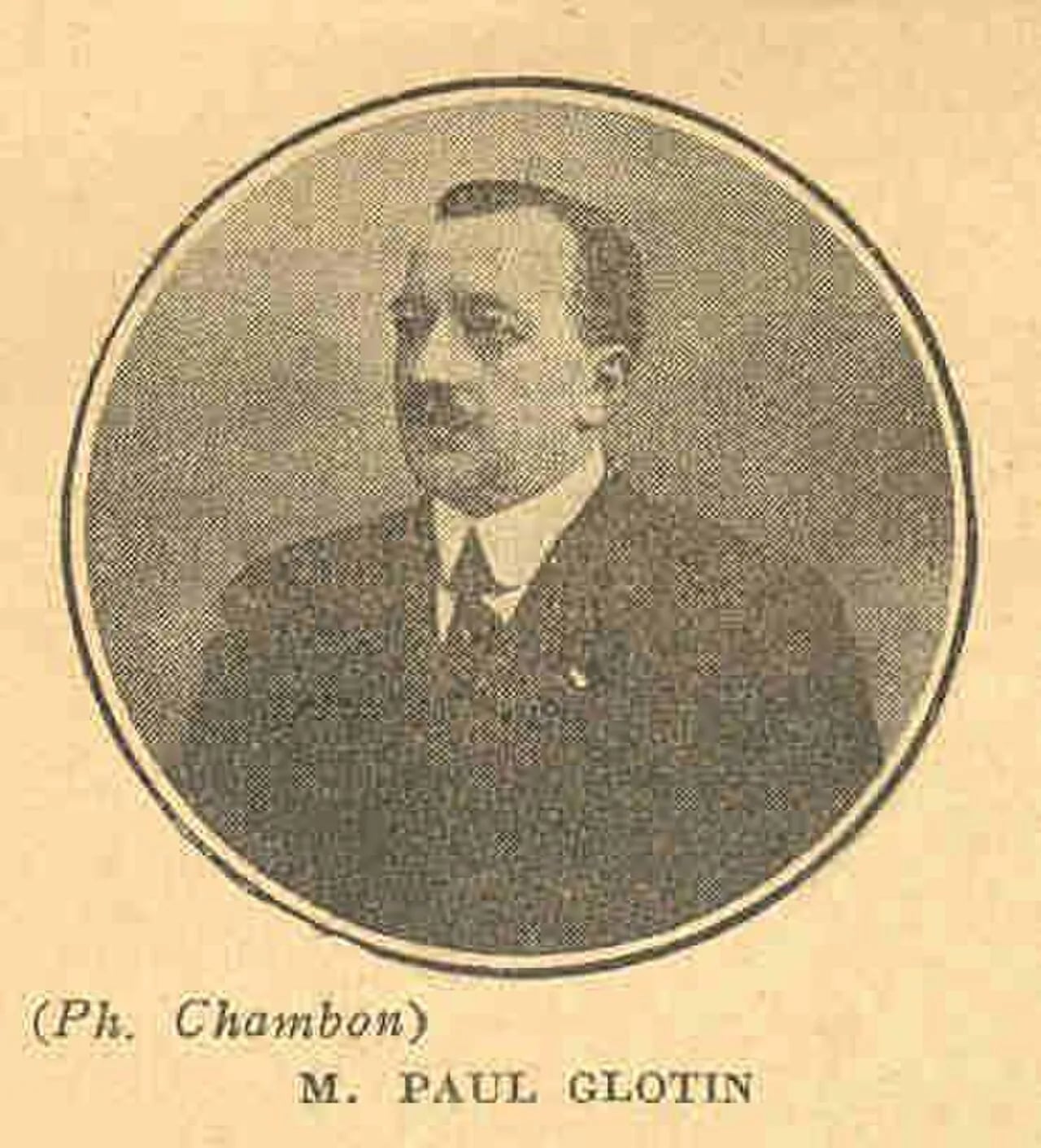 Portrait of Paul Glotin (1870–1933) – memorial page