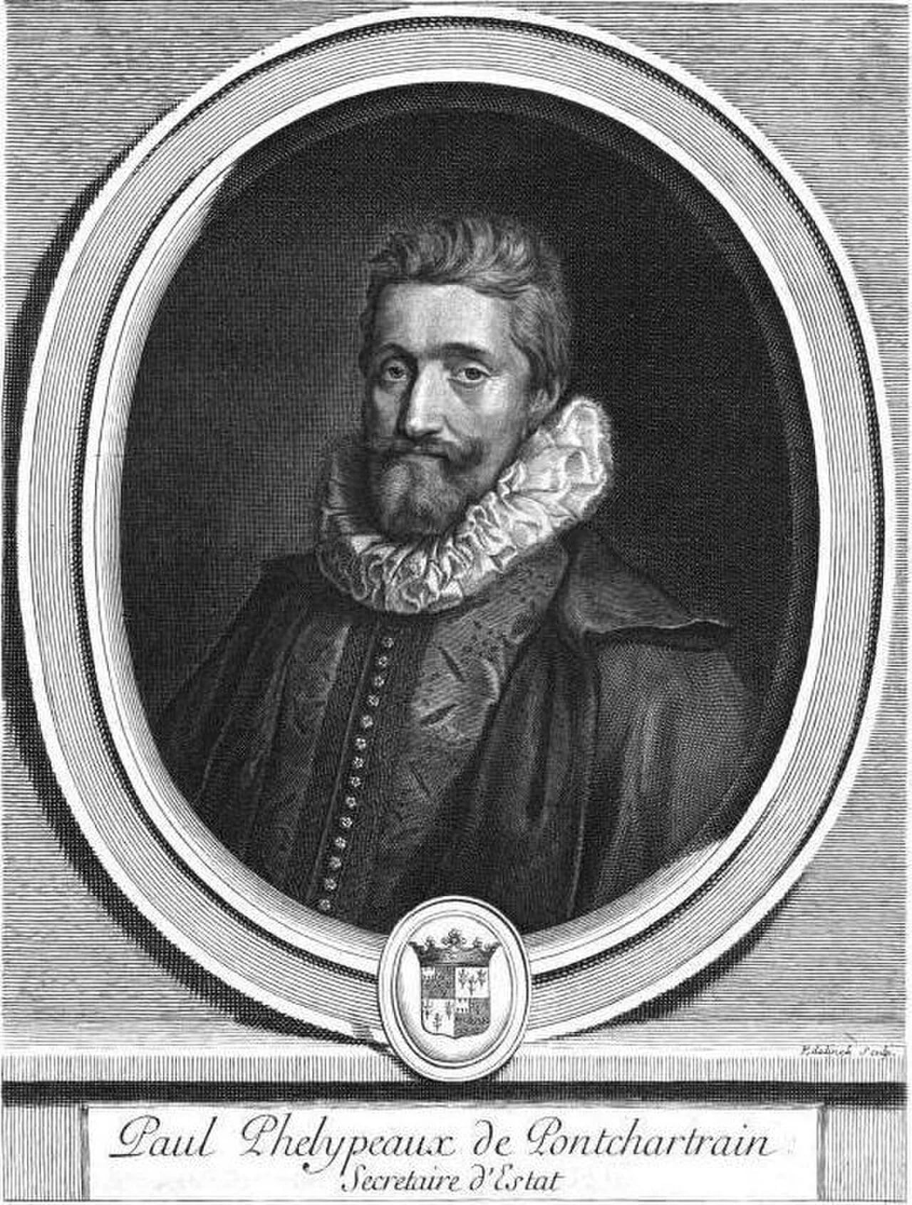 Porträt von Paul Phélypeaux de Pontchartrain (1569–1621) – Gedenkseite