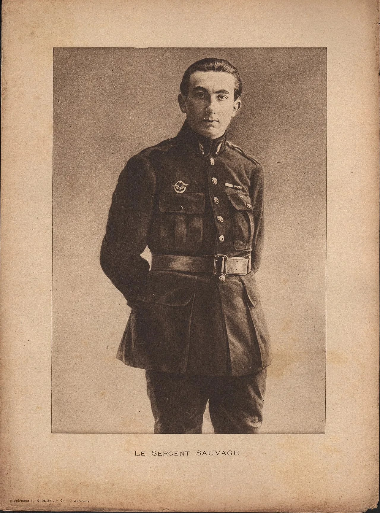 Porträt von Paul Sauvage (1897–1917) – Gedenkseite