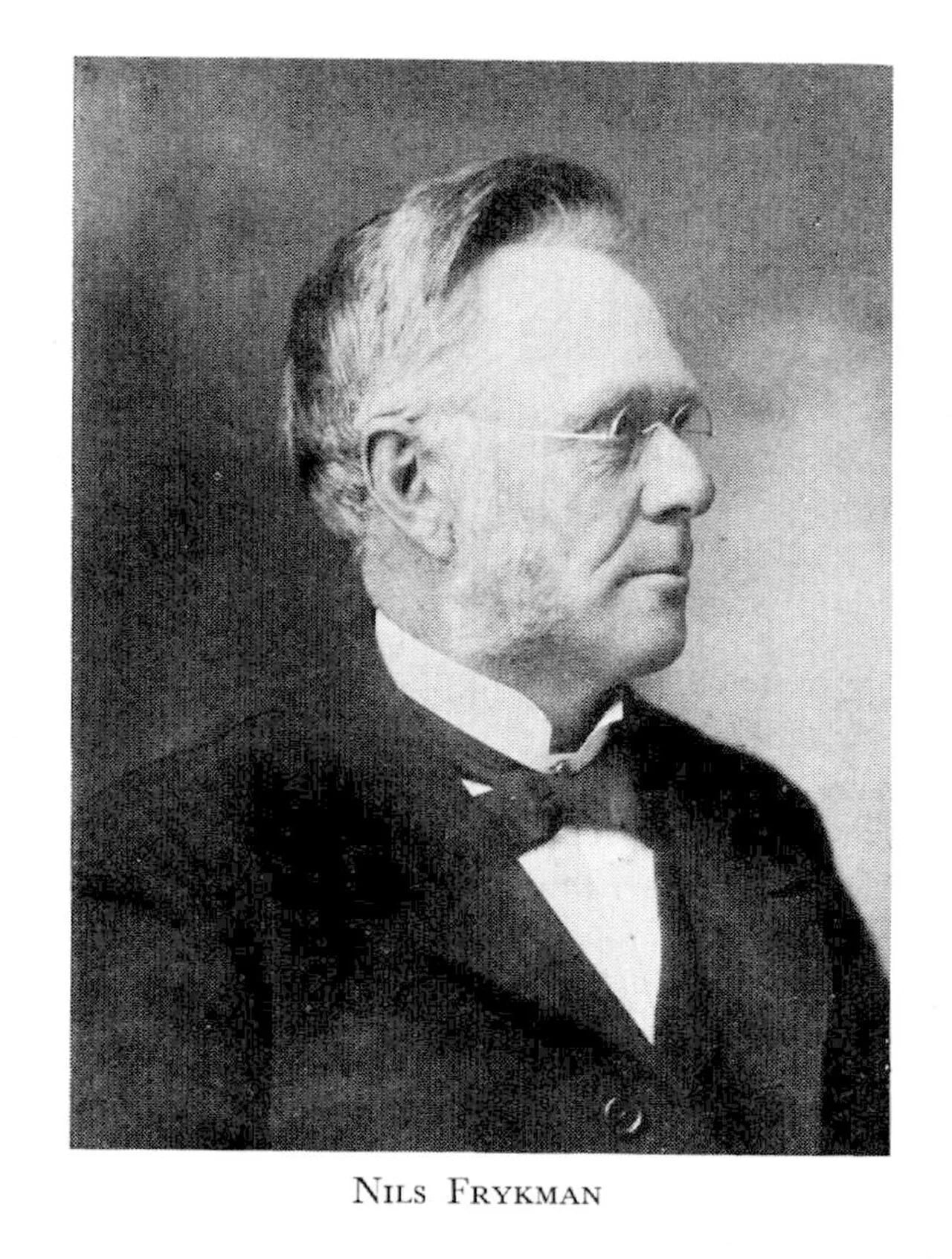 Porträt von Nils Frykman (1842–1911) – Gedenkseite
