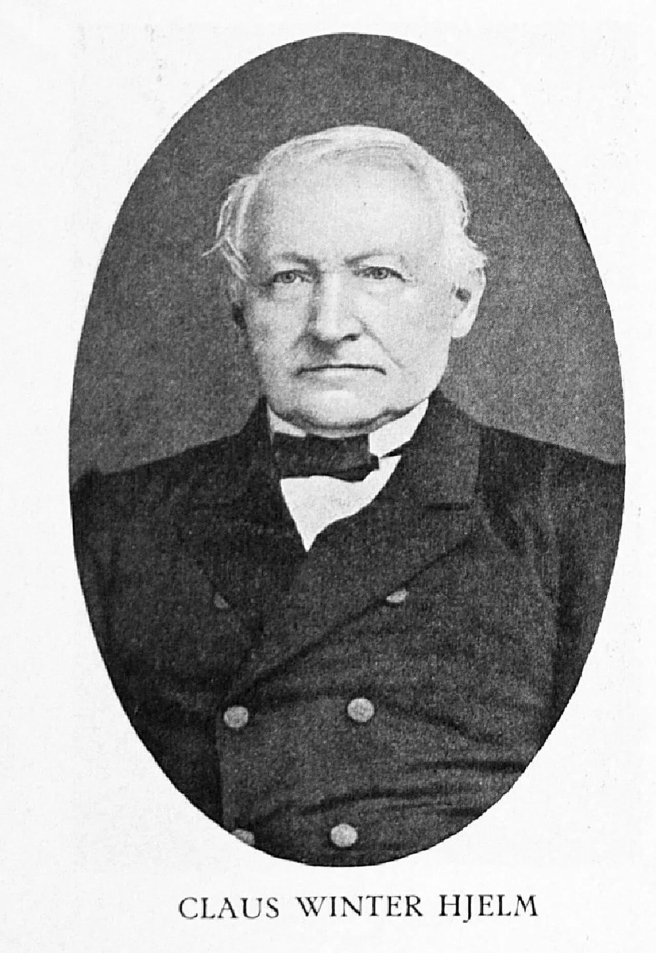 Porträt von Claus Winter Hjelm (1797–1871) – Gedenkseite