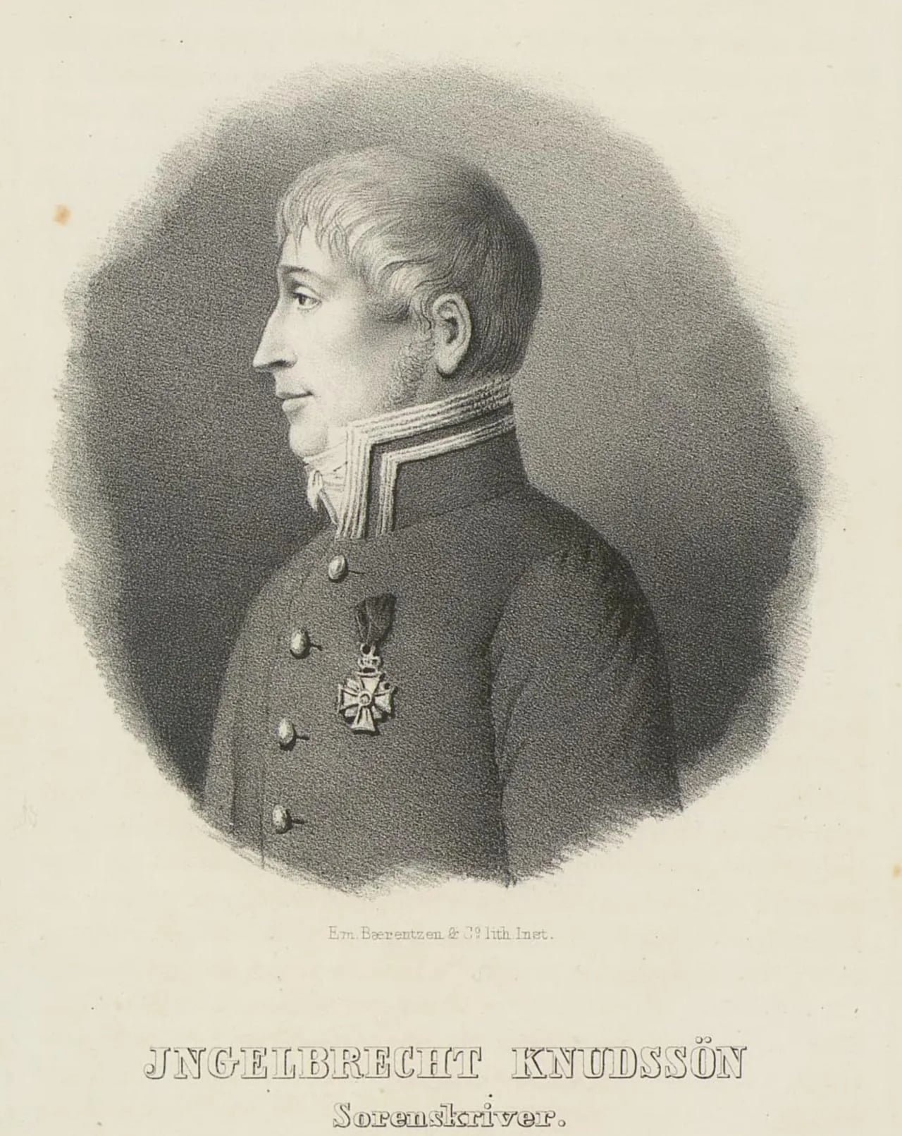 Portrait of Ingelbrecht Knudssøn (1776–1826) – memorial page