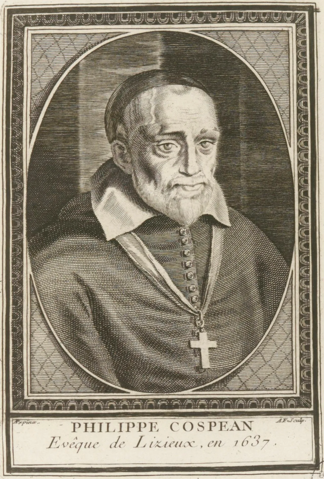 Porträt von Philippe Cospéan (1571–1646) – Gedenkseite