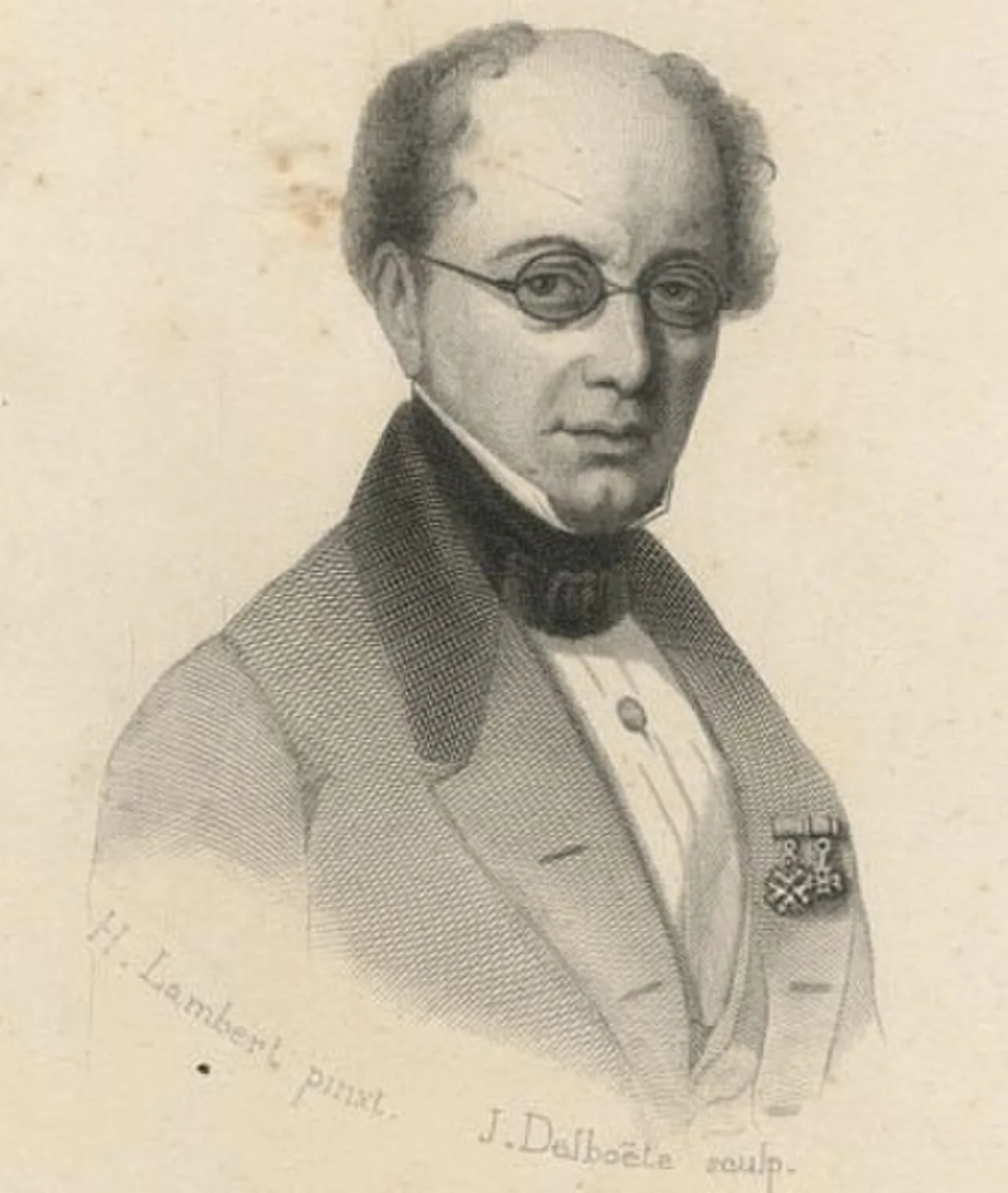 Porträt von Philippe Lesbroussart (1781–1855) – Gedenkseite