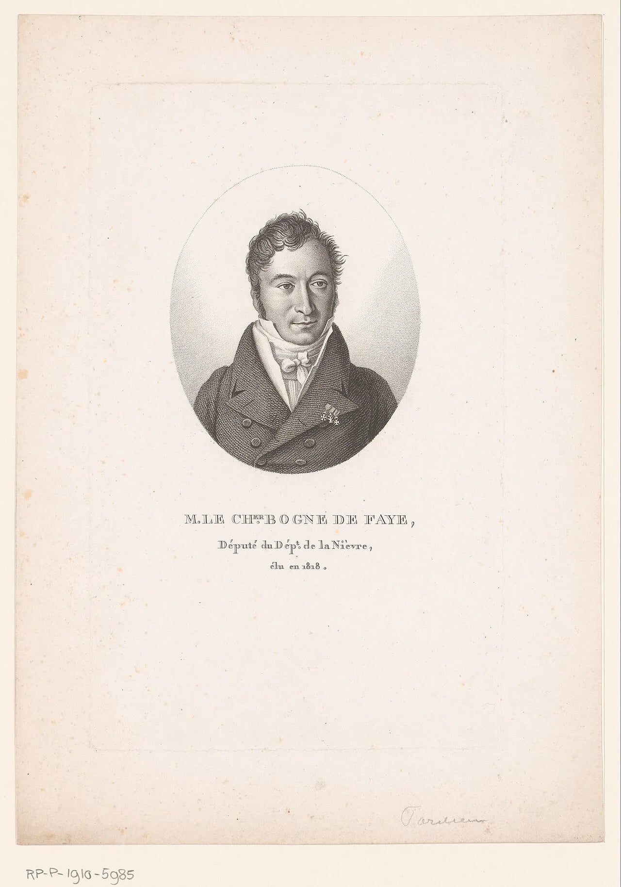 Portrait of Pierre-François-Jean Bogne de Faye (1778–1838) – memorial page