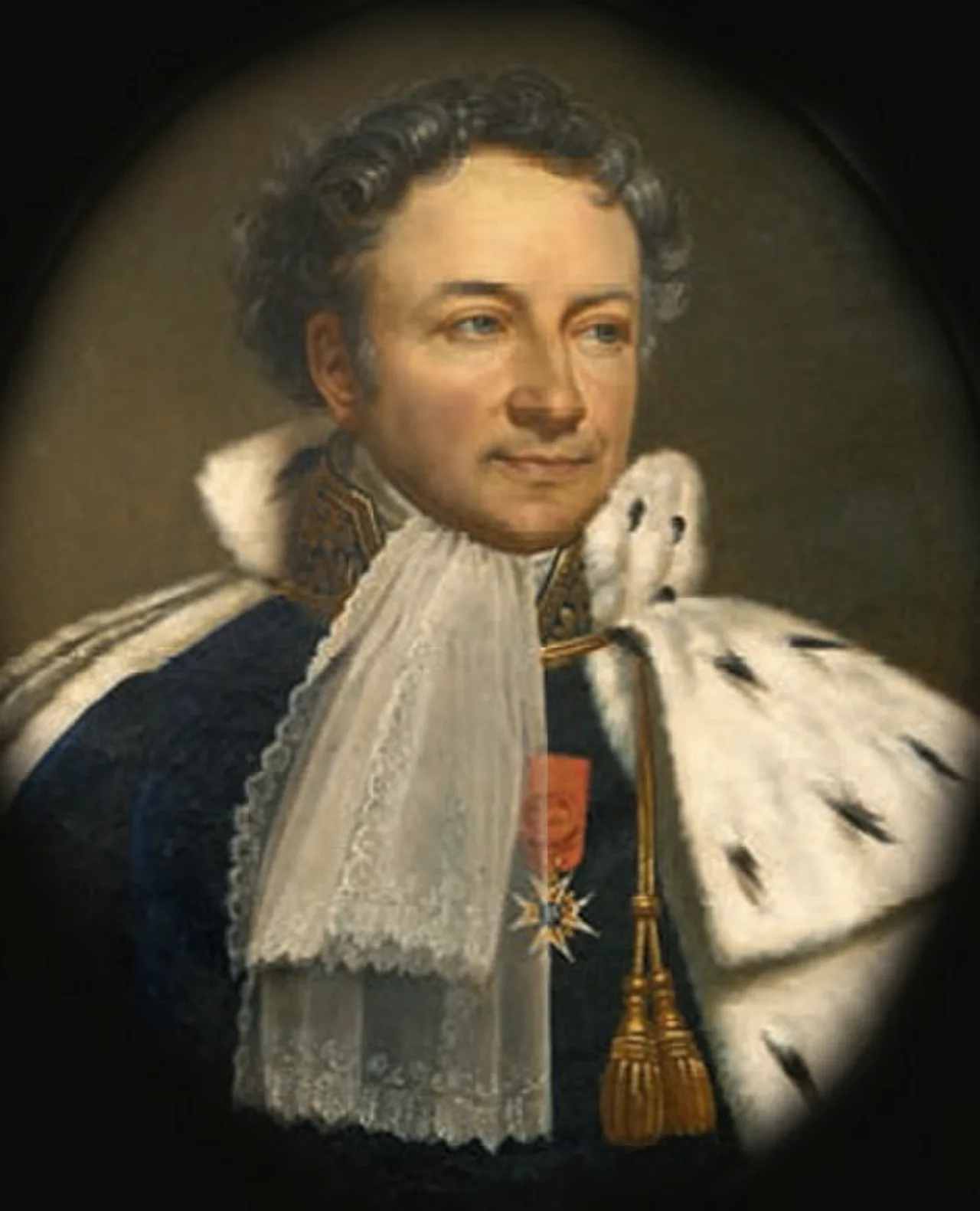 Porträt von Pierre-Gaspard-Herculin de Chastenet de Puységur (1769–1848) – Gedenkseite