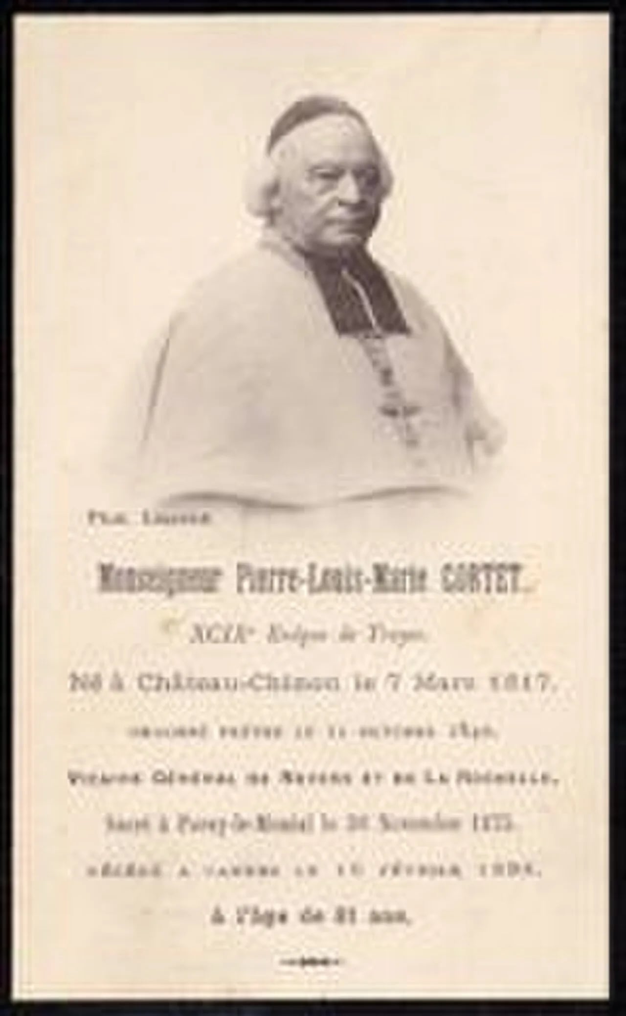 Portrait of Pierre-Louis-Marie Cortet (1817–1898) – memorial page