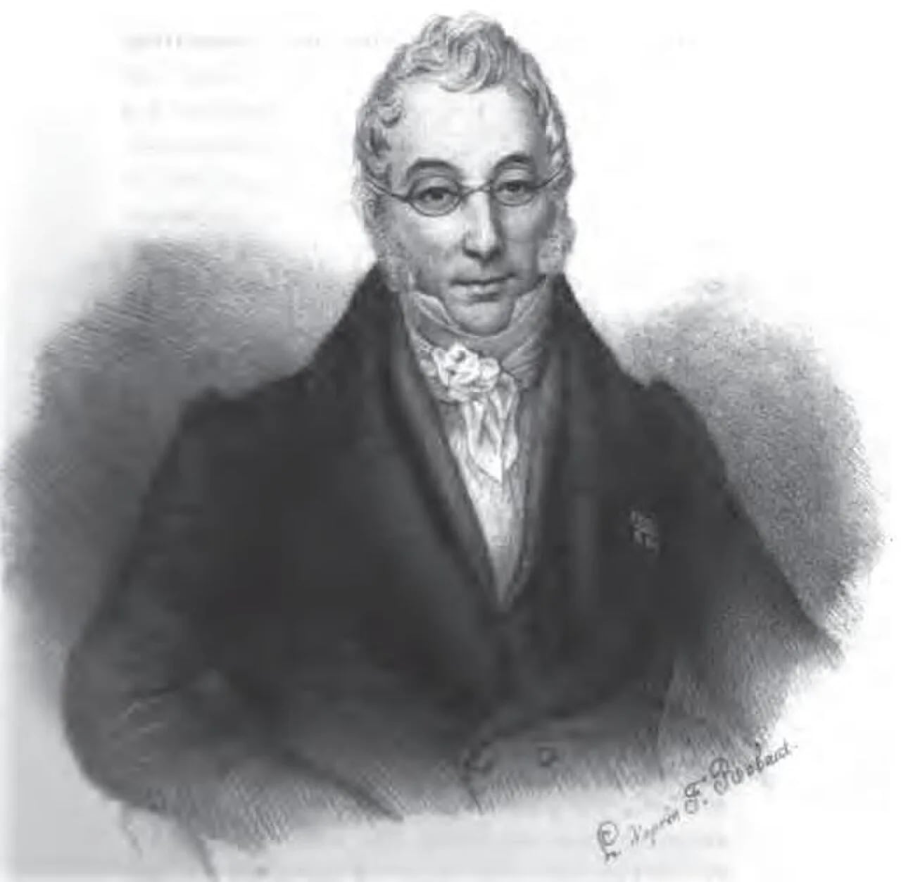 Porträt von Pierre-Maurand-Valéry-Joseph Becquet de Mégille (1777–1837) – Gedenkseite