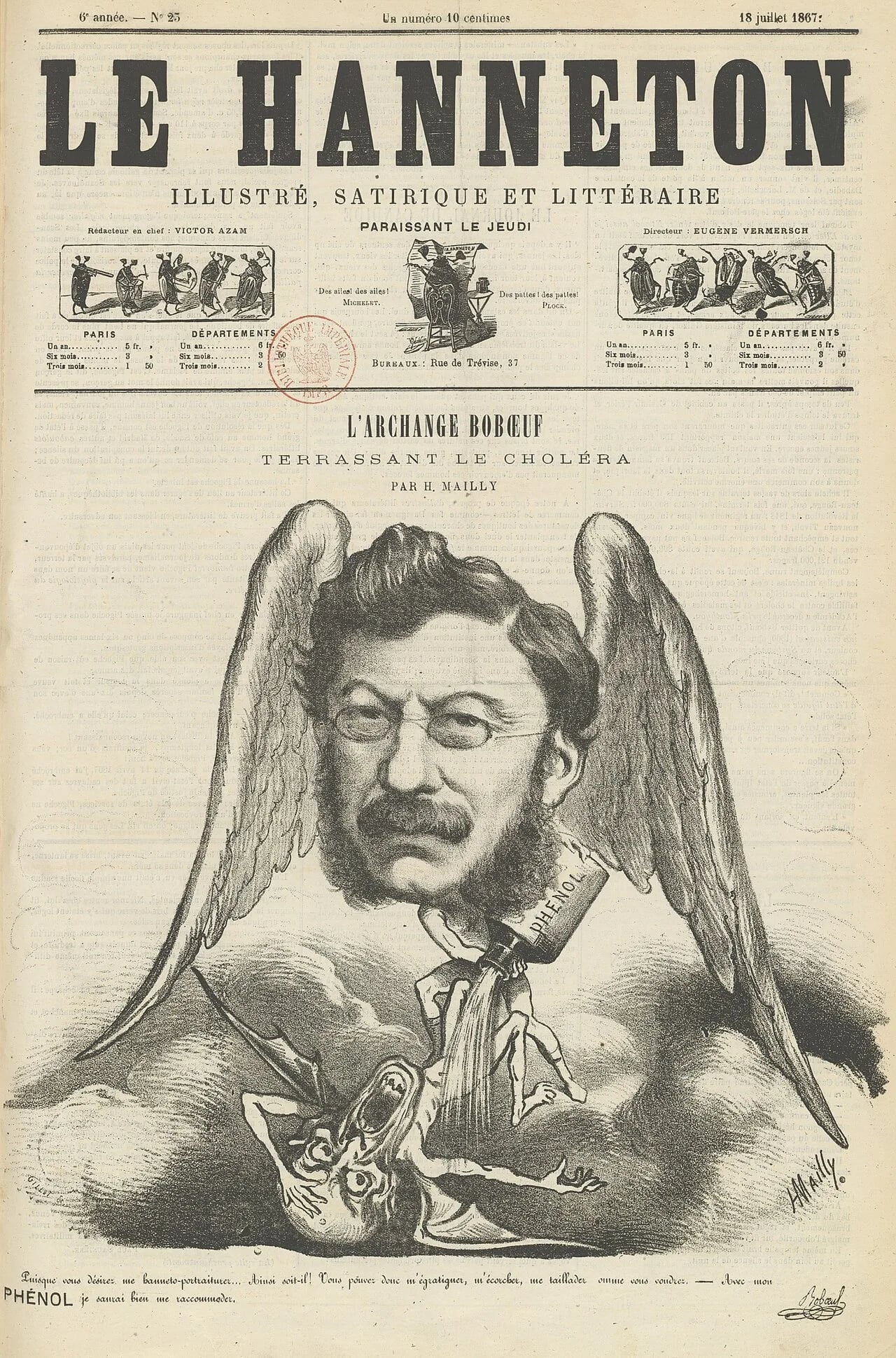 Porträt von Pierre Alexis Francis Bobœuf (1807–1874) – Gedenkseite