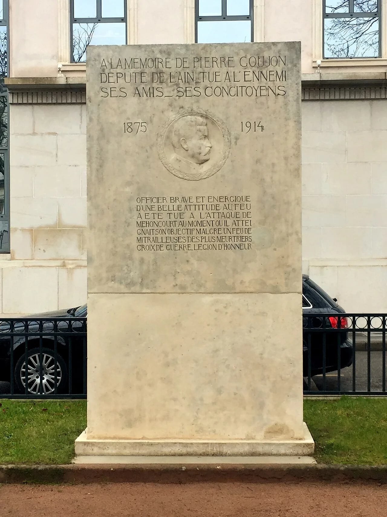 Portrait of Pierre Goujon (1875–1914) – memorial page