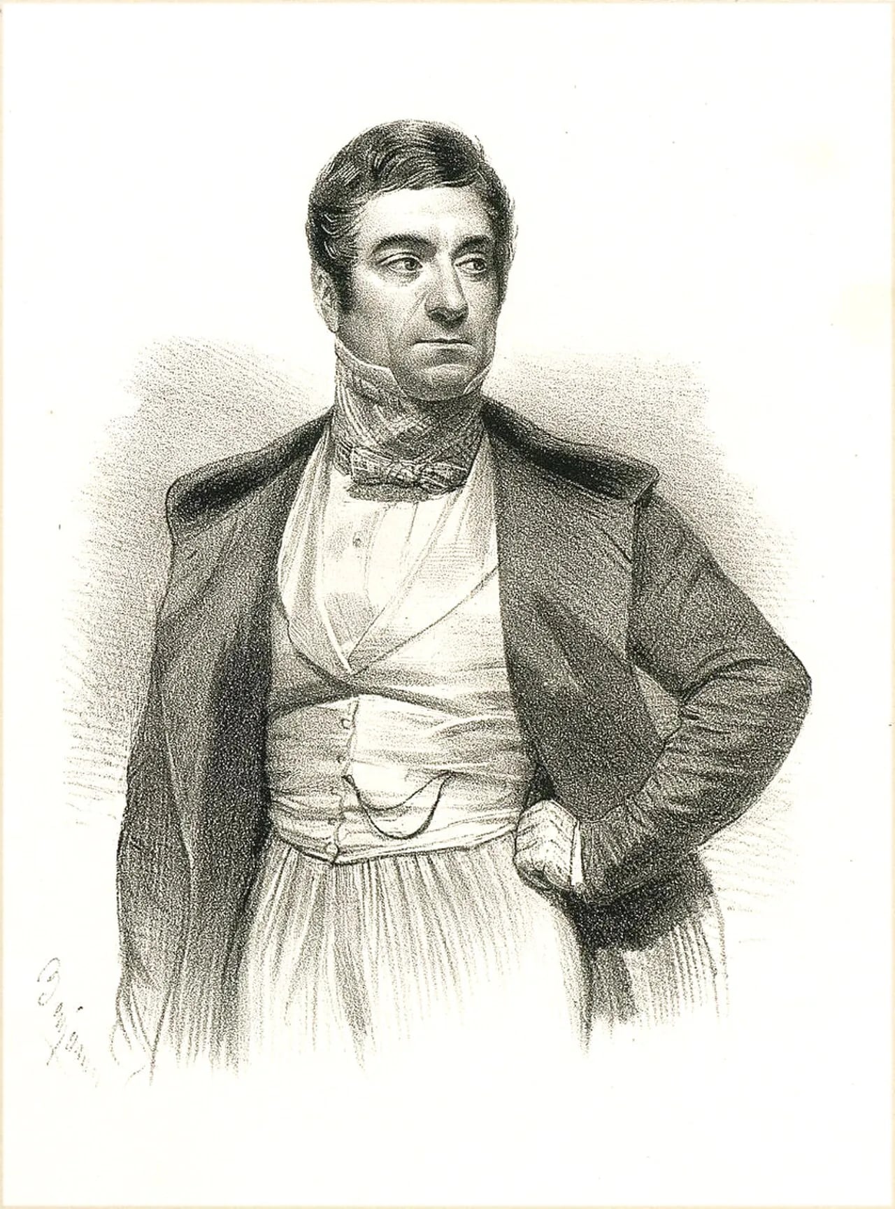 Porträt von Pierre Mathieu Ligier (1796–1872) – Gedenkseite