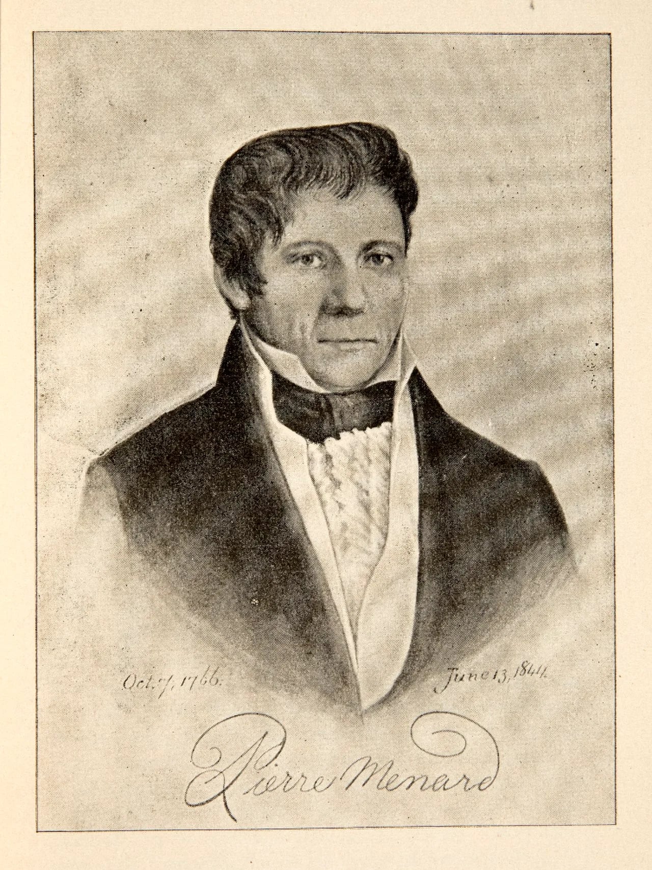 Porträt von Pierre Menard (1766–1844) – Gedenkseite
