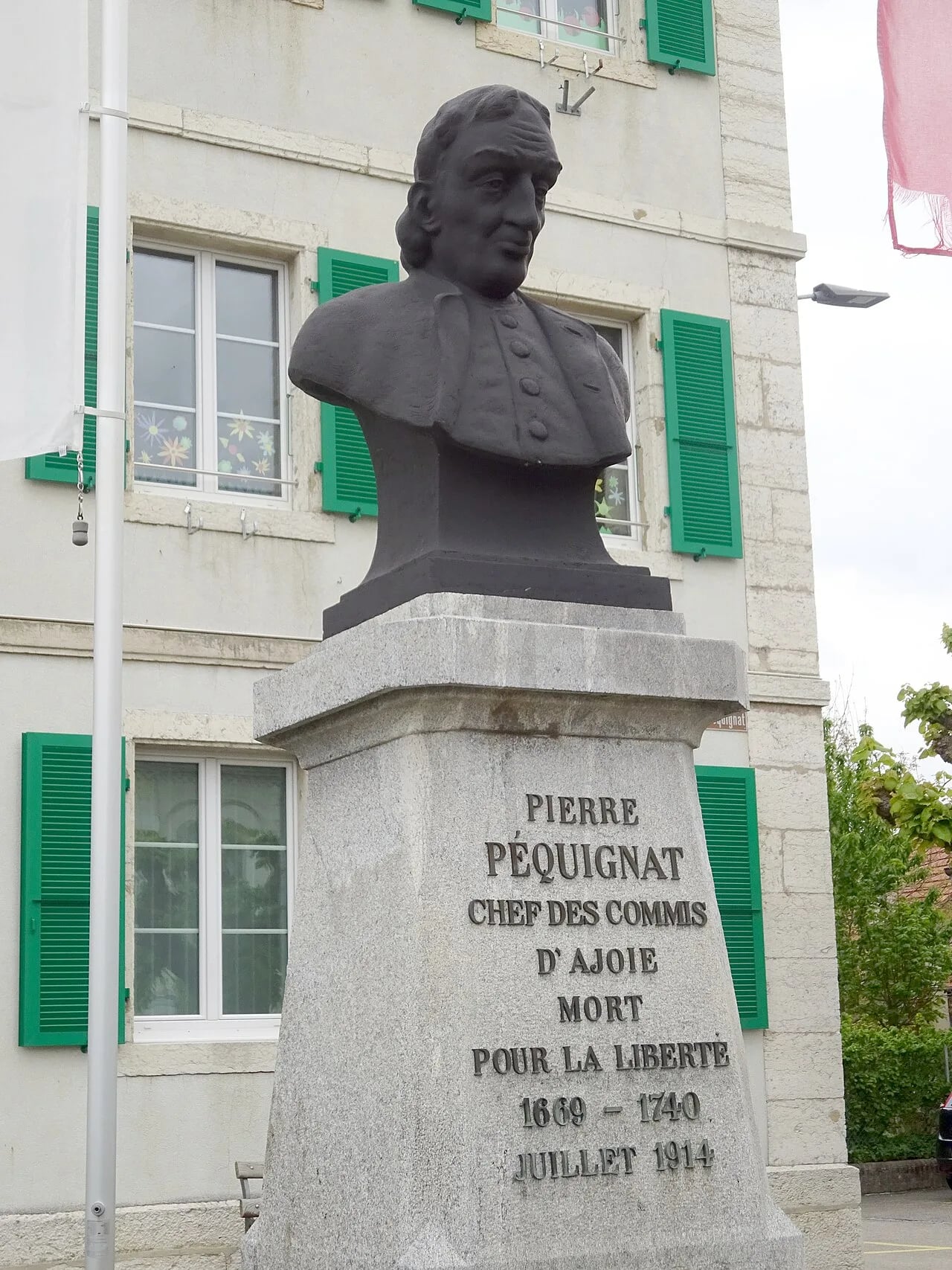 Porträt von Pierre Péquignat (1669–1740) – Gedenkseite