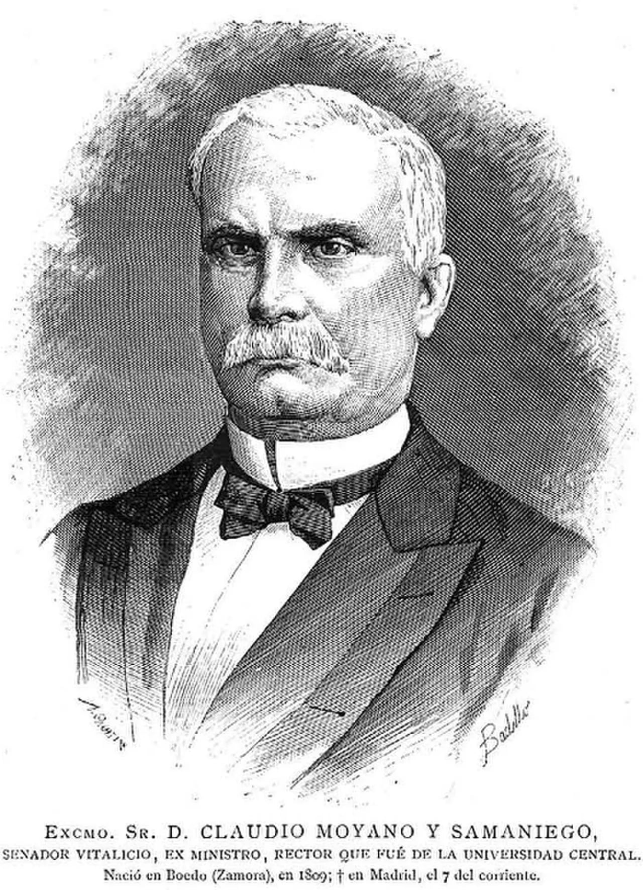 Portrait of Claudio Moyano (1809–1890) – memorial page