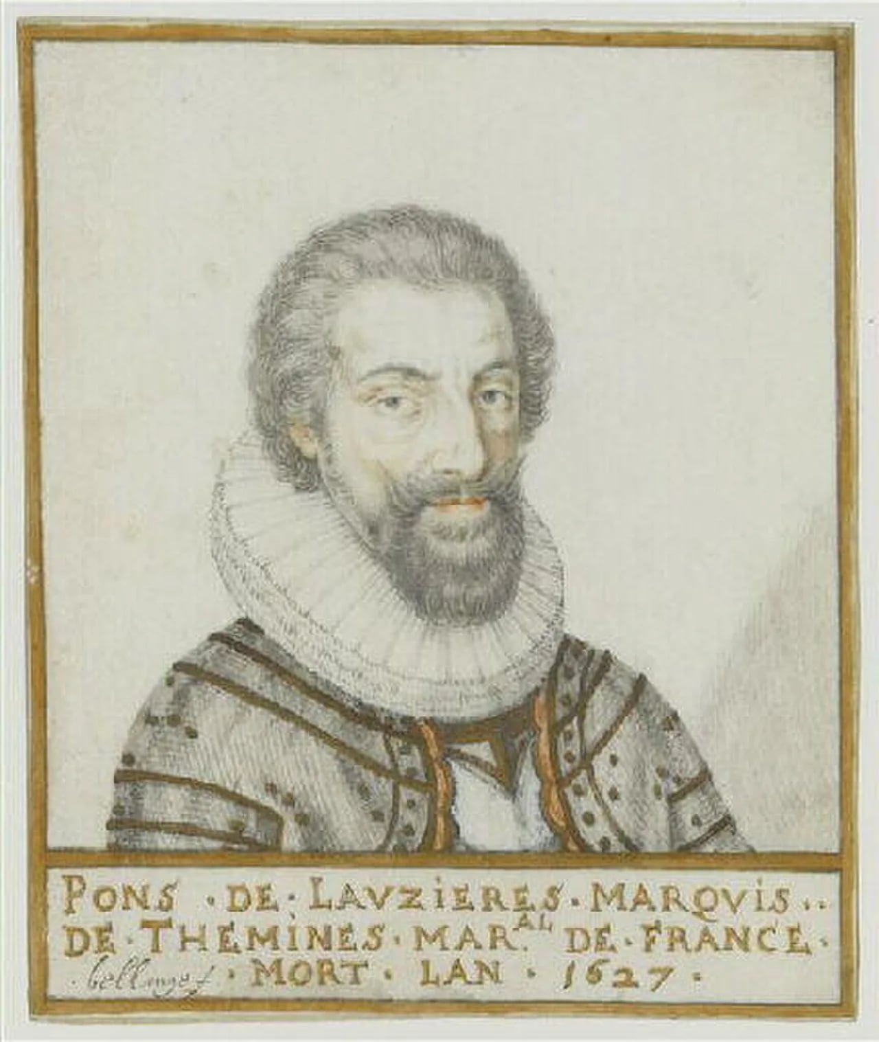 Porträt von Pons de Lauzières (1553–1627) – Gedenkseite