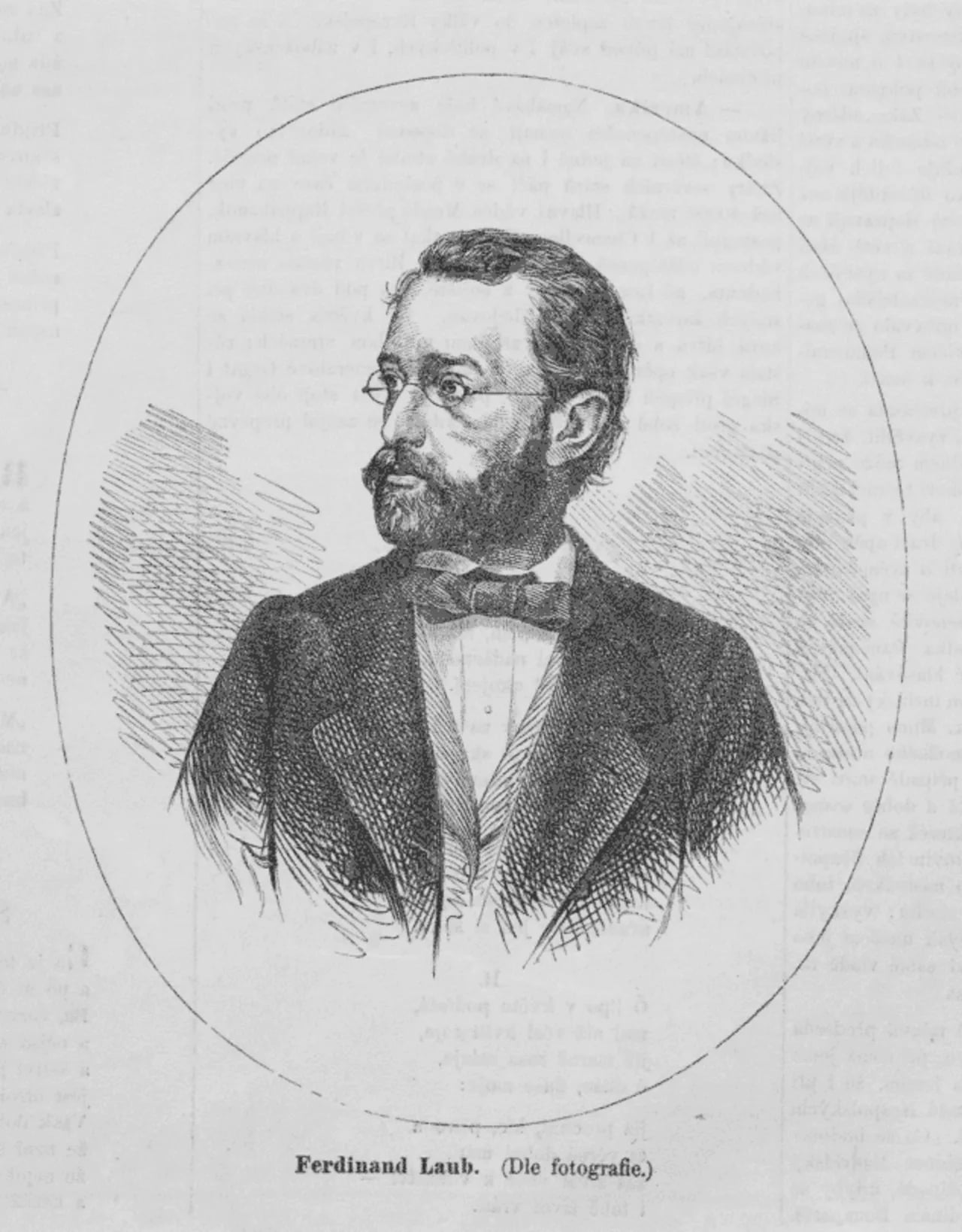Porträt von Ferdinand Laub (1832–1875) – Gedenkseite