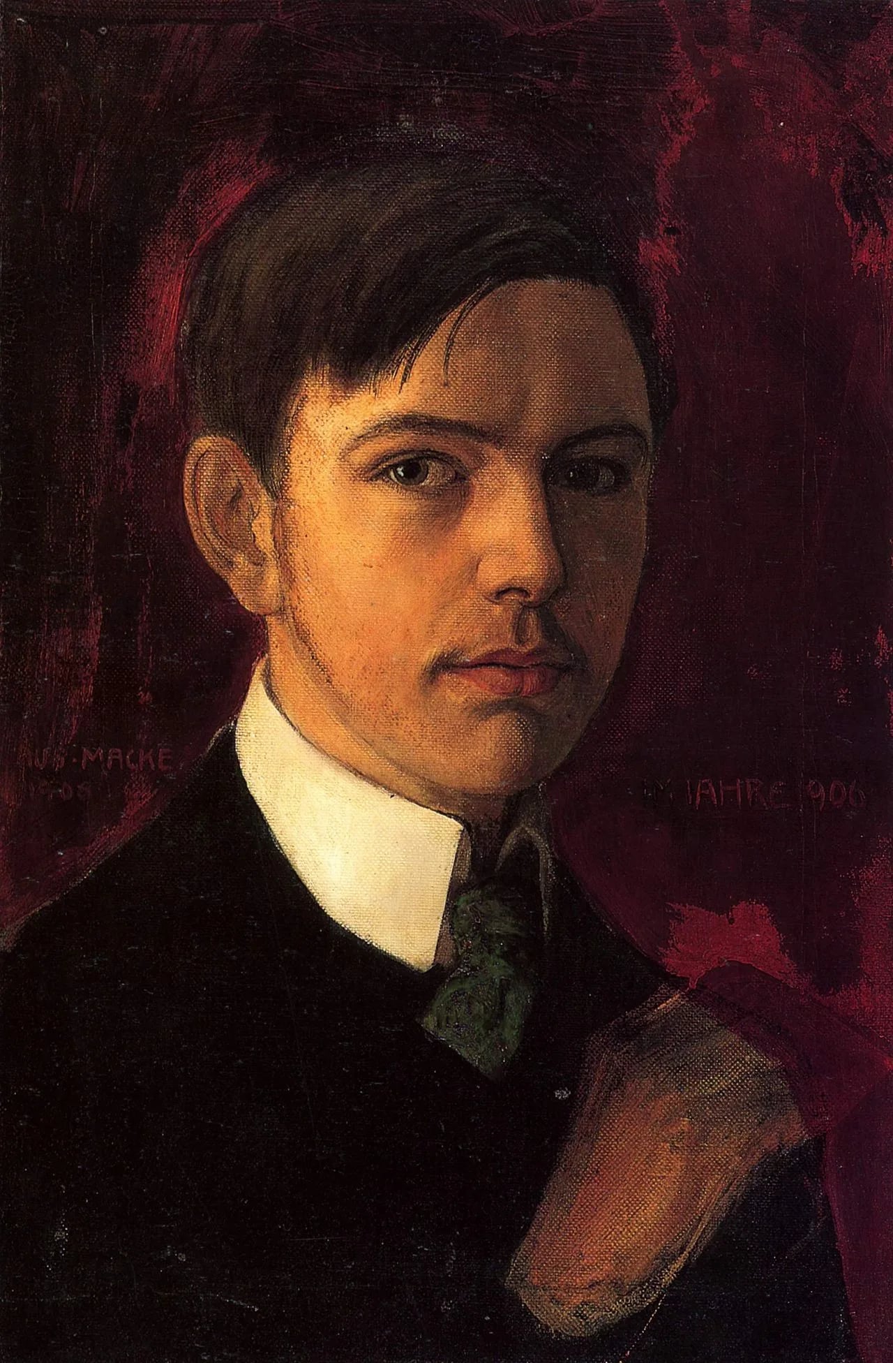 Porträt von August Macke (1887–1914) – Gedenkseite