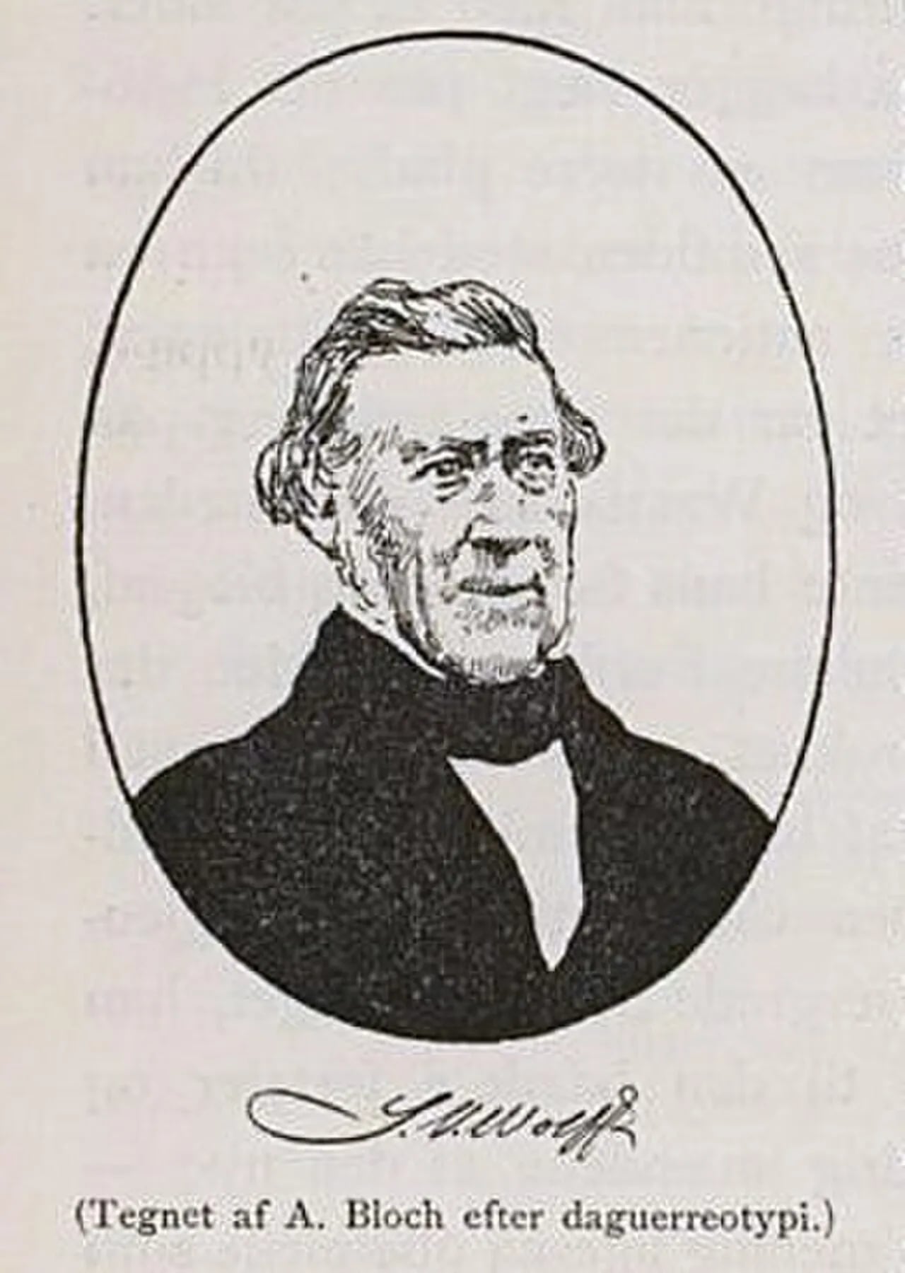 Portrait of Simon Olaus Wolff (1796–1859) – memorial page