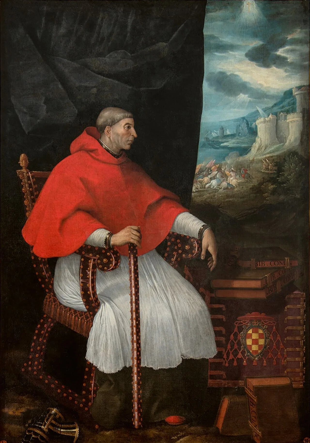 Porträt von Francisco Jiménez de Cisneros (1436–1517) – Gedenkseite