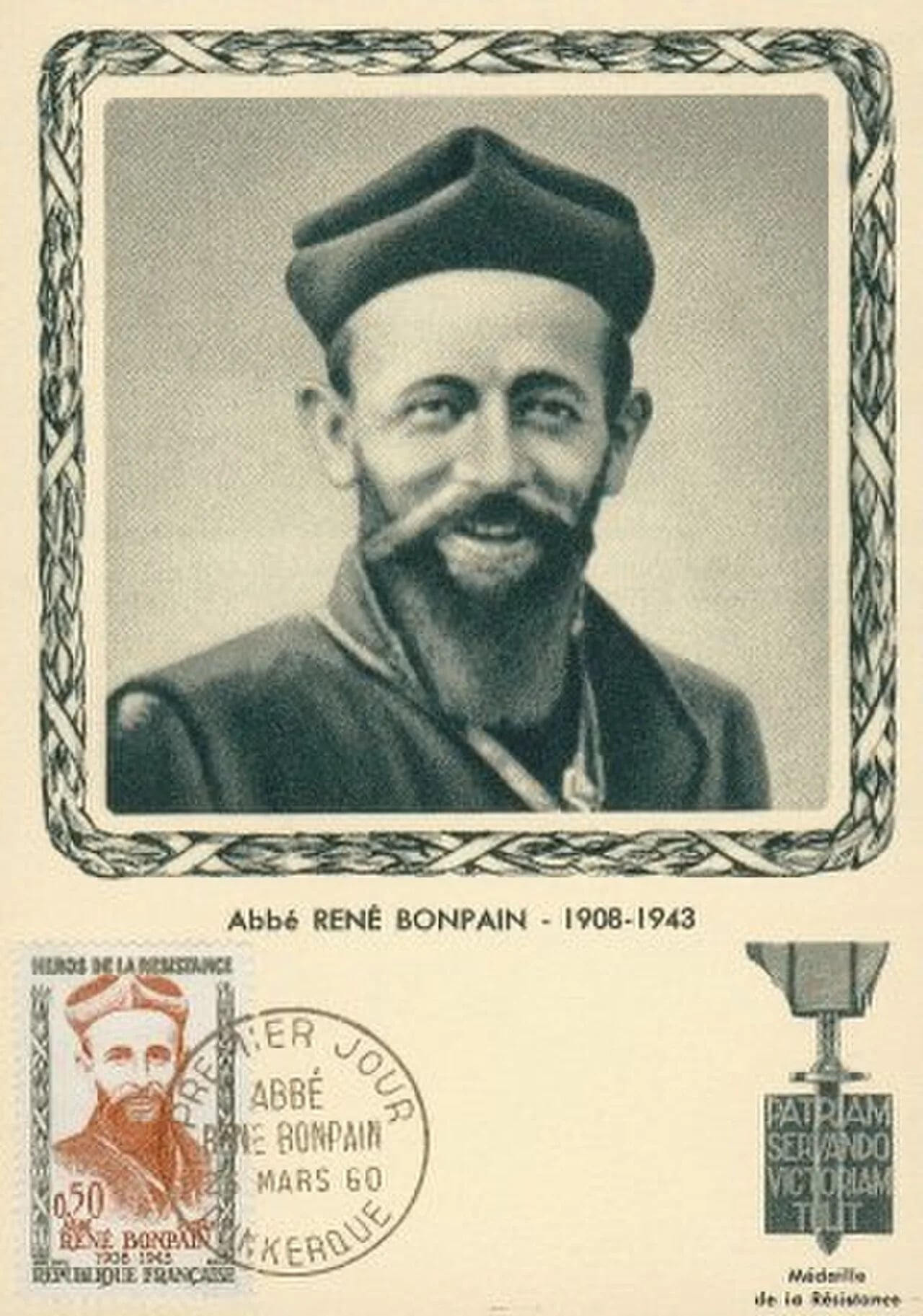 Porträt von René Bonpain (1908–1943) – Gedenkseite